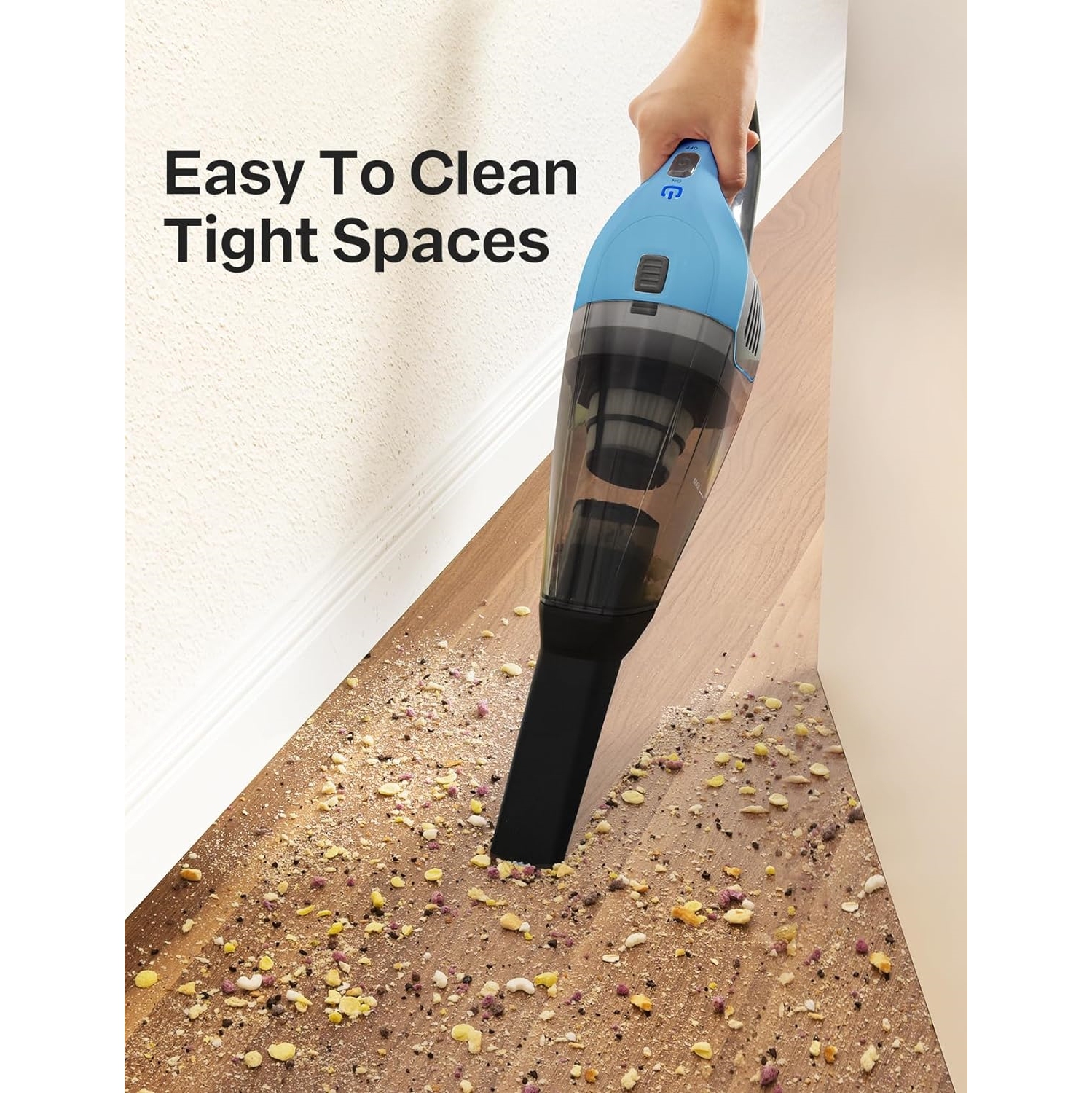 Handheld Vacuum Cleaner, 8000Pa Strong Suction Portable Hand Vacum Cordless with Rechargeable Battery Lightweight for Home and Car Carpet Stairs Pet