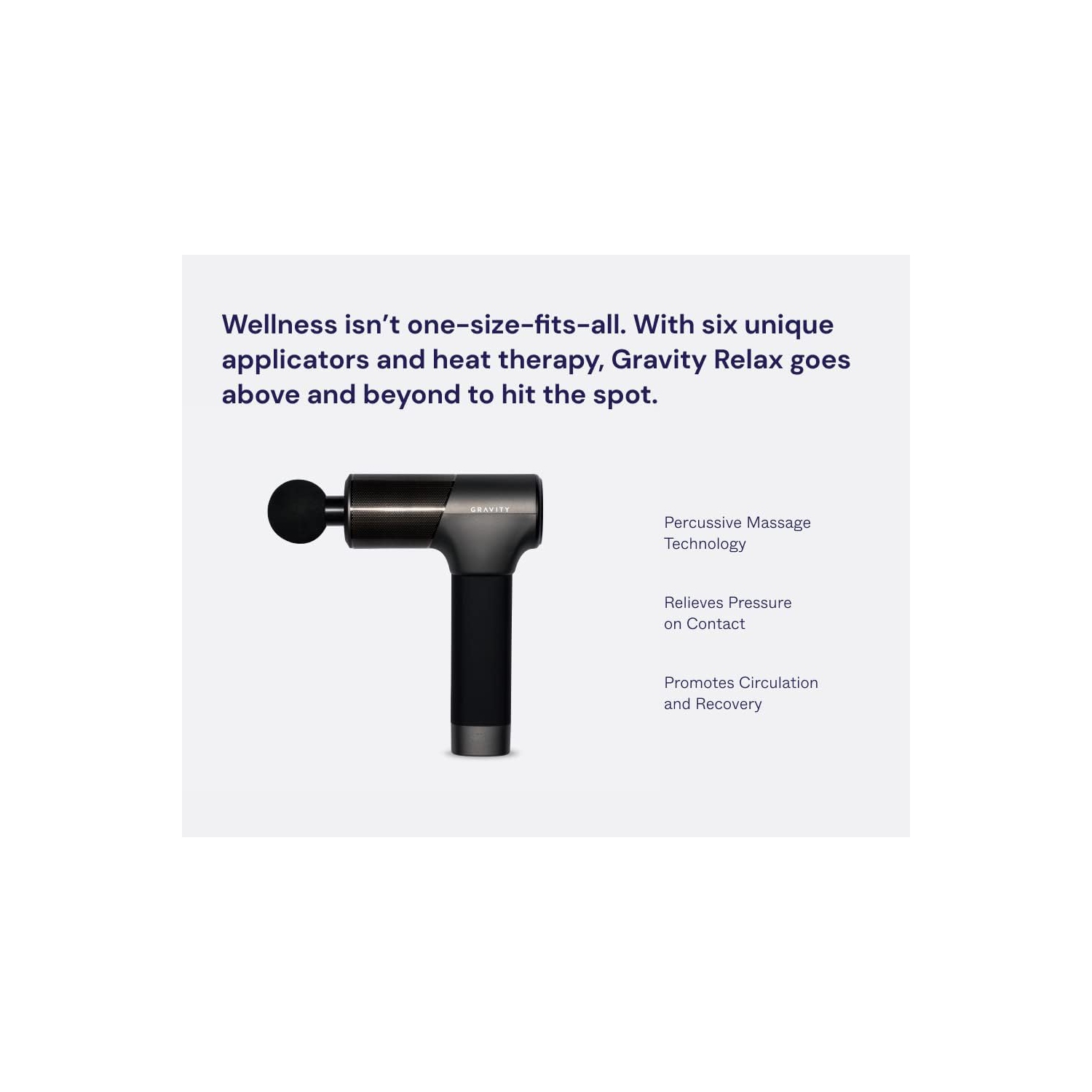 Gravity Massage Gun with Heat, Deep Tissue Handheld Percussion Muscle Massage Gun for Whole Body Pain Relief, Muscle Massager for Athletes, Electric