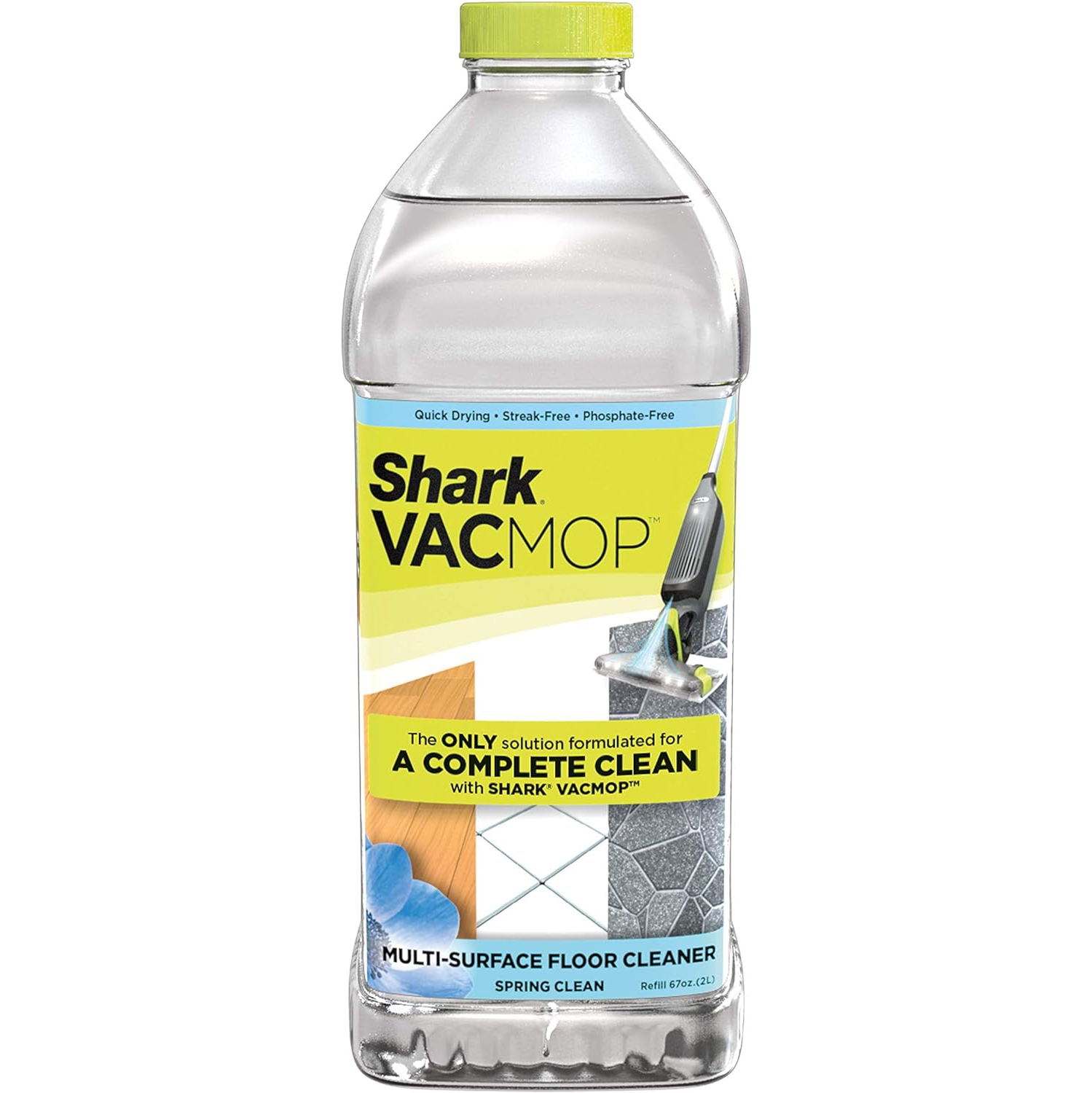 Shark VACMOP Multi-Surface Cleaner Refill 2L Bottle, Spring Clean Scent