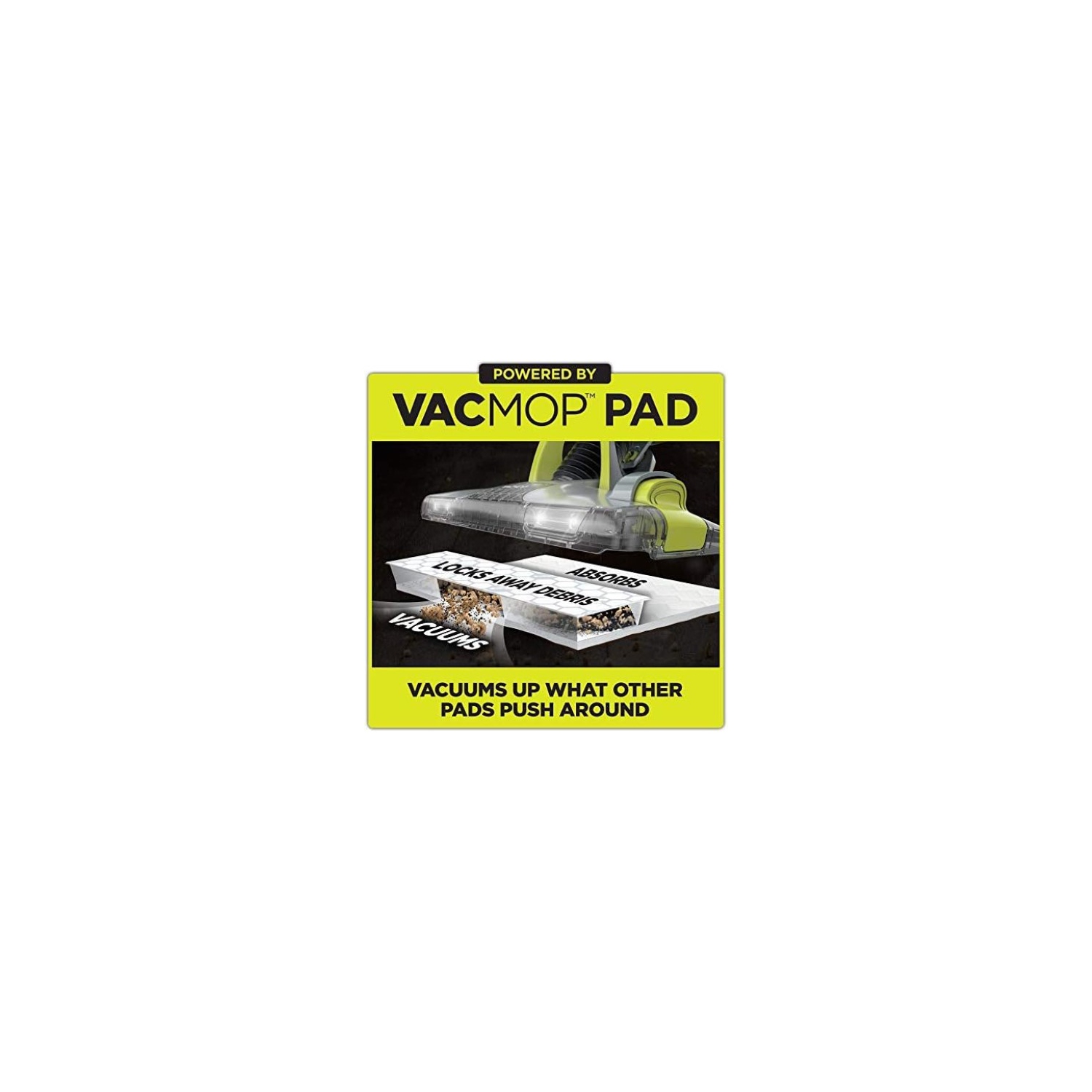 Shark VACMOP Disposable Hard Floor Vacuum and Mop Pad Refills White, 30 Count