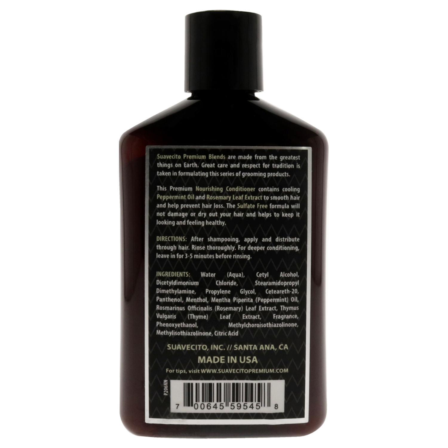 Premium Blends Nourishing Conditioner by Suavecito for Men - 8 oz Conditioner