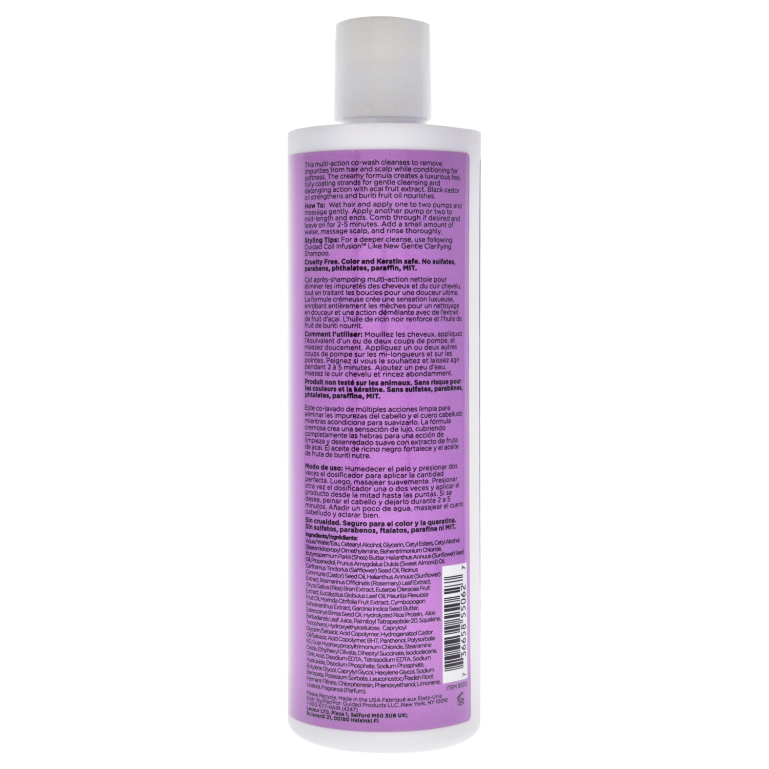 Coil Infusion Drink Up Cleansing Conditioner by Ouidad for Unisex - 11.84 oz Conditioner