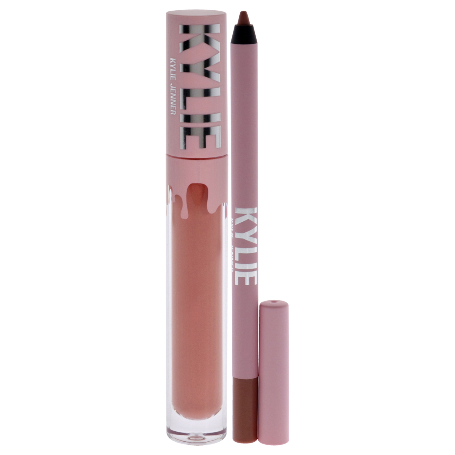 Matte Lip Kit - 700 Bare by Kylie Cosmetics for Women - 2 Pc 0.10oz Matte Liquid Lipstick, 0.039oz Lip Liner