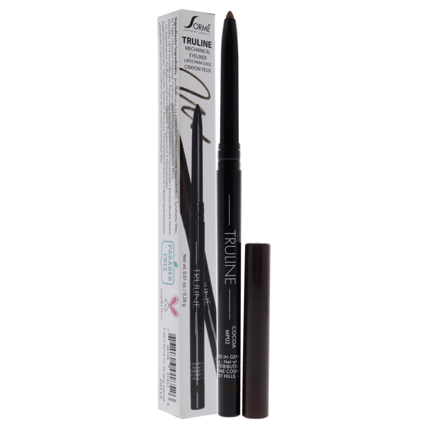 Truline Mechanical Eye Pencil - MP02 Cocoa by Sorme Cosmetics for Women - 0.01 oz Eye Pencil