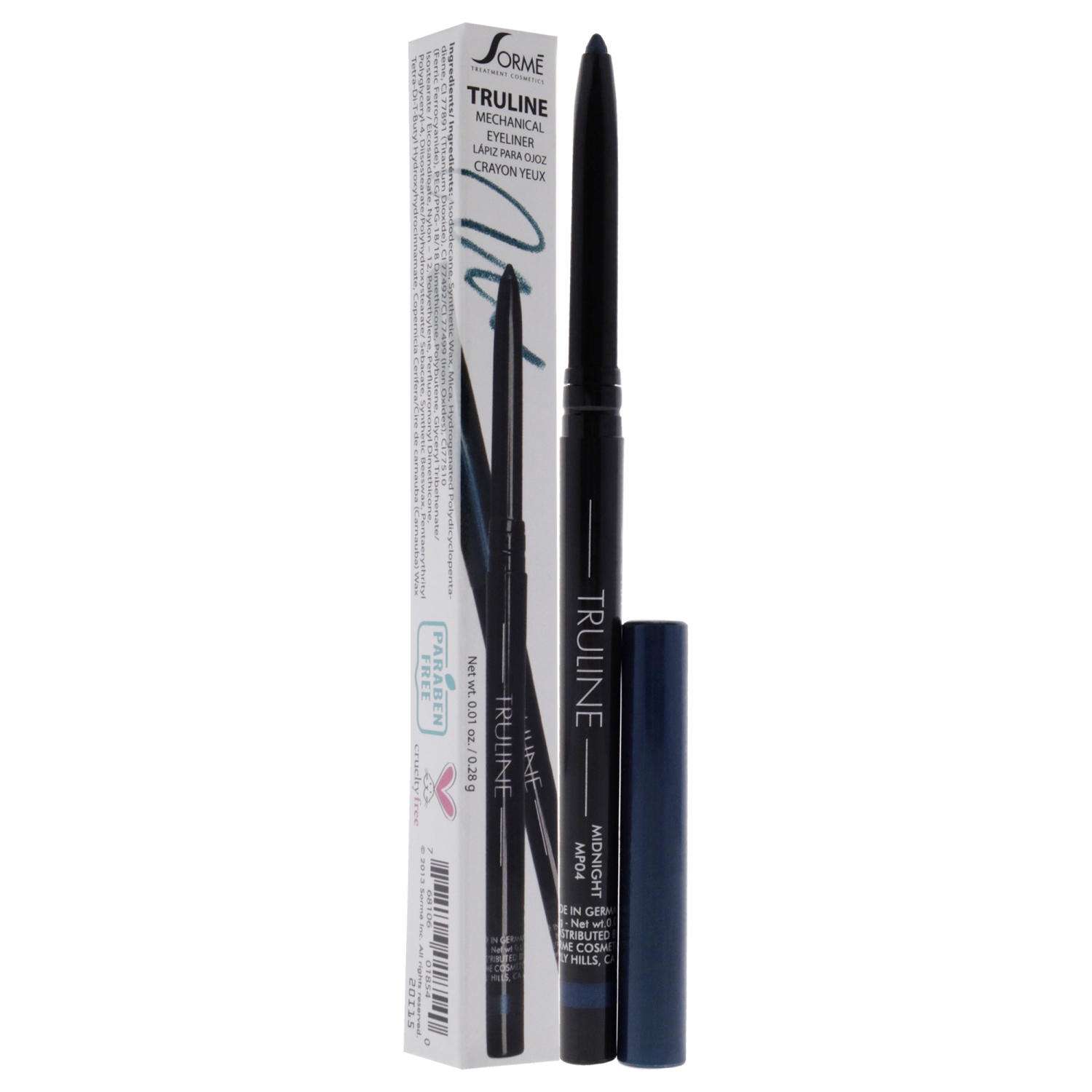 Crayon oculaire mécanique Truline - MP04 Midnight de Sorme Cosmetics pour femme - crayon pour les yeux 0,01&nbsp;oz
