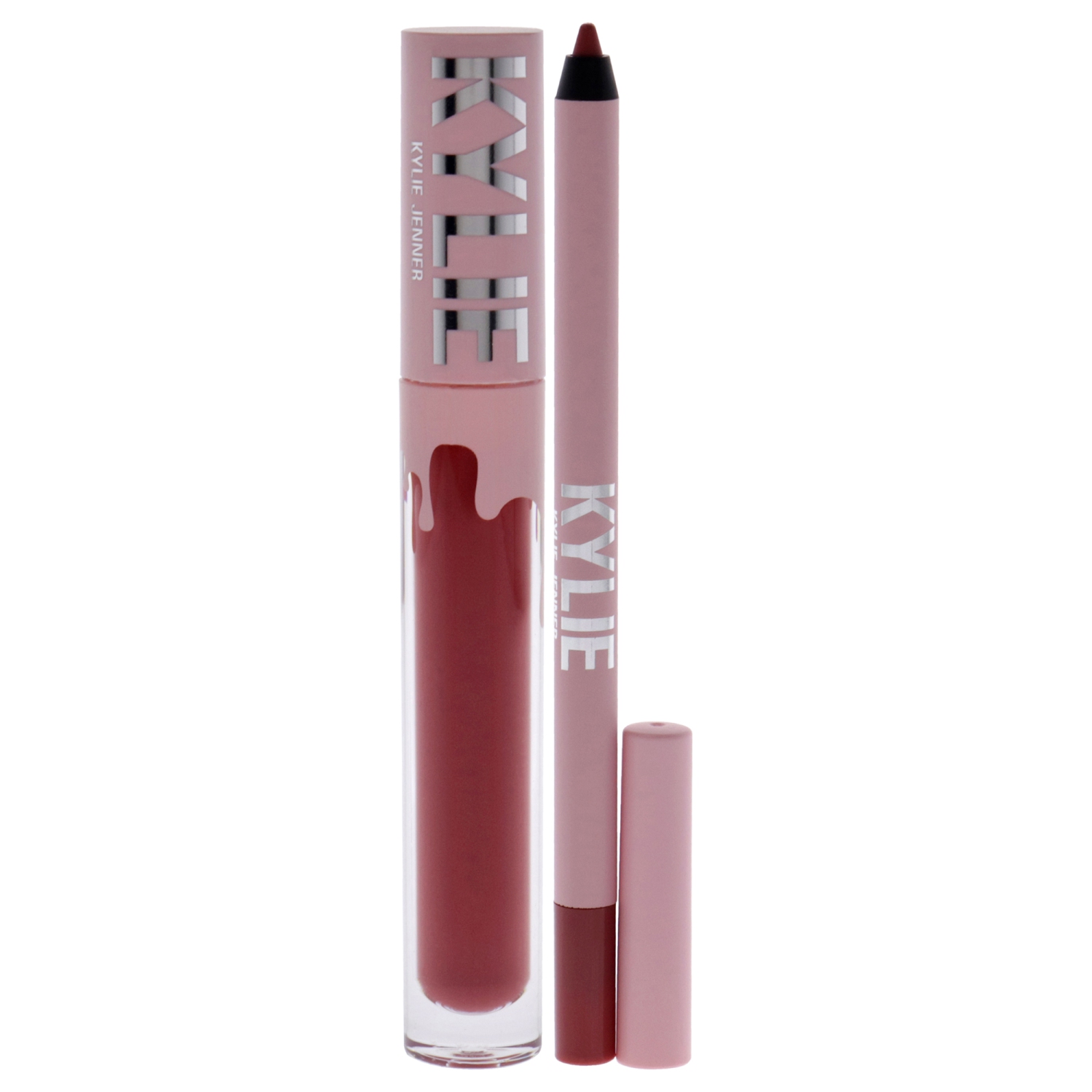 Matte Lip Kit - 500 Kristen by Kylie Cosmetics for Women - 2 Pc 0.10oz Matte Liquid Lipstick, 0.039oz Lip Liner