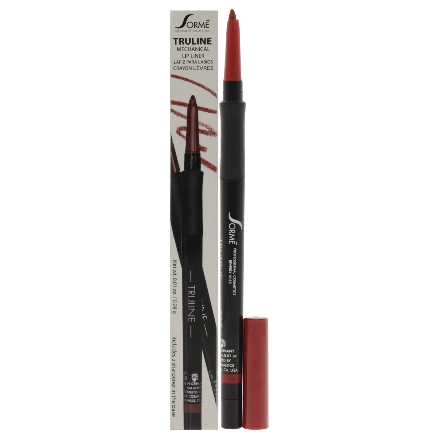Triline Mechanical Lipliner - MPL04 Scarlet par Sorme Cosmetics for Women - crayon à lèvres 0,01&nbsp;oz