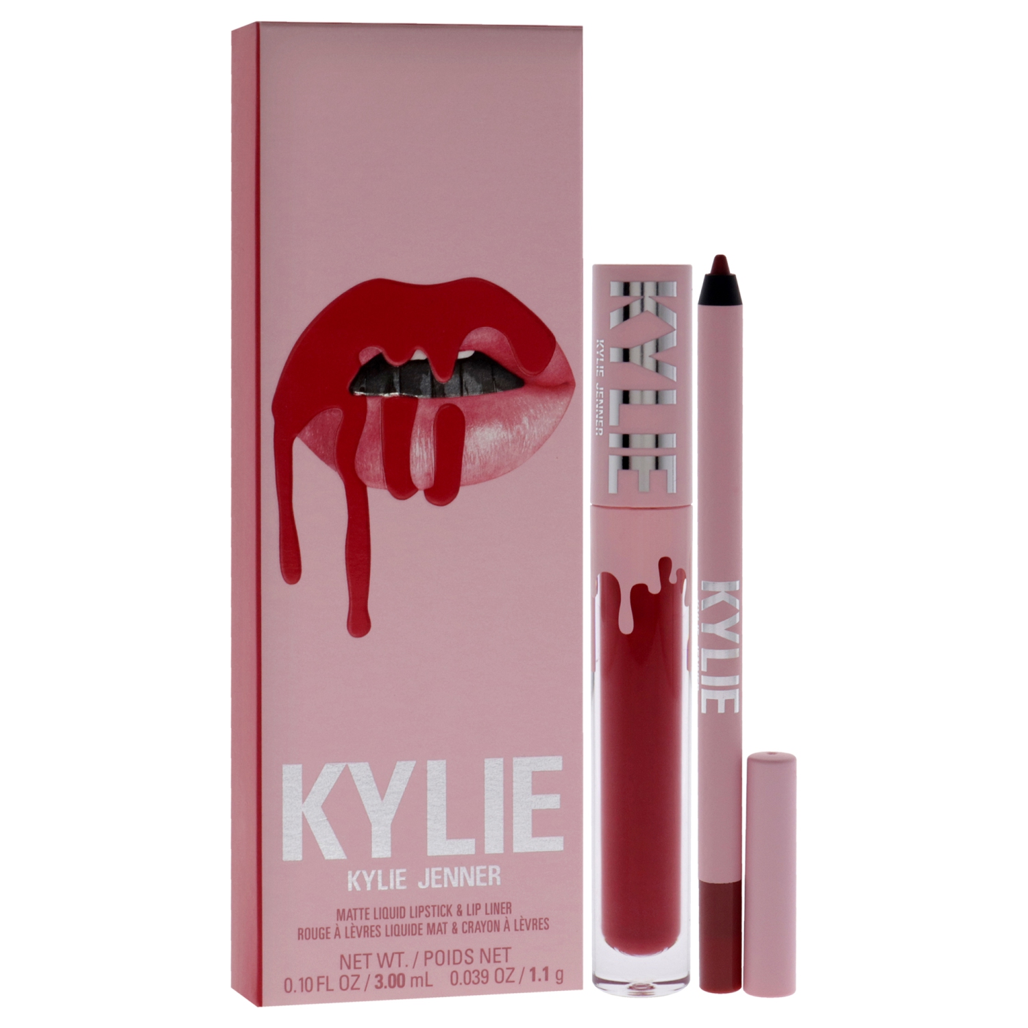 Trousse à lèvres mate - 401 Victoria by Kylie Cosmetics for Women - 2 rouge à lèvres liquide mat 0,10&nbsp;oz PC, crayon à lèvres 0039&nbsp;oz