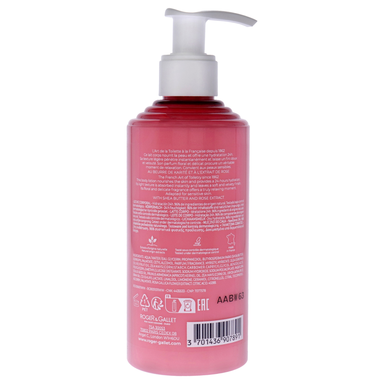 Rose Wellbeing Body Lotion by Roger & Gallet for Unisex - 8.4 oz Body Lotion