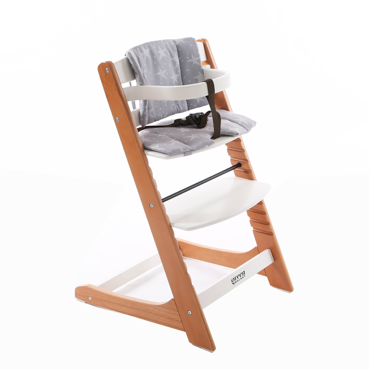 Wooden High Chair For Babies And Toddlers | Includes