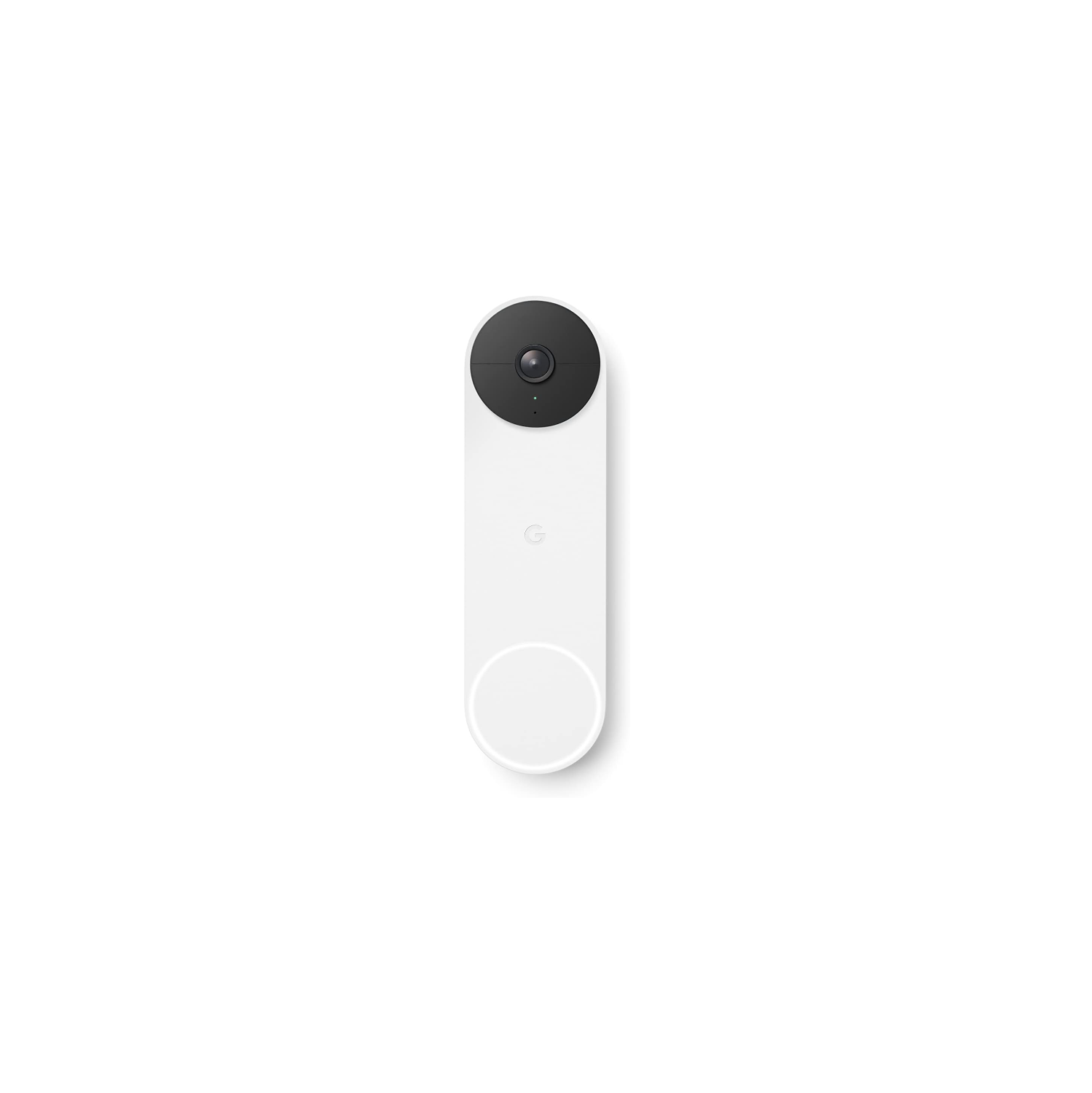 Remis à neuf - caméra de surveillance Wi-Fi à batterie de sonnette vidéo Nest de Google - neige