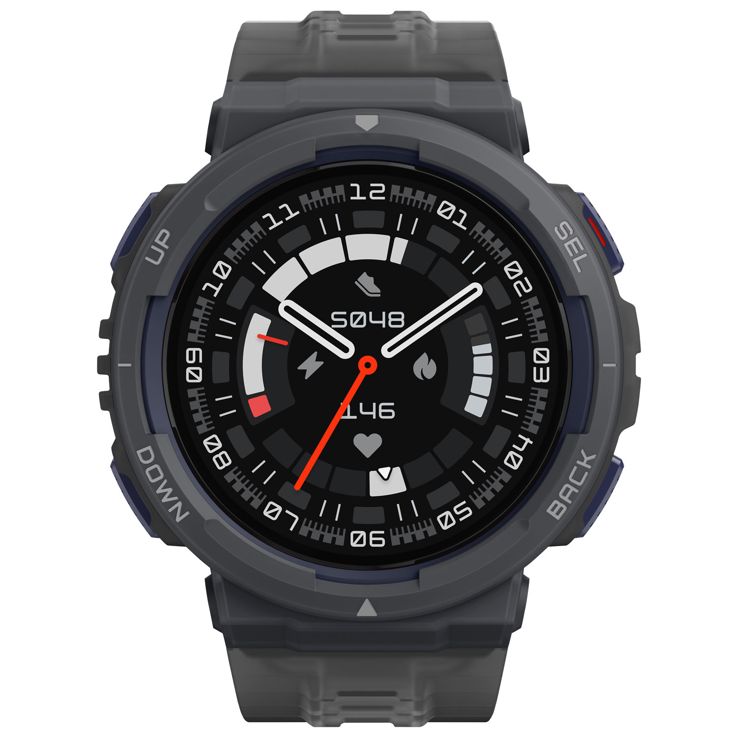 Amazfit Active Edge Smartwatch with Heart Rate Monitor - Midnight Pulse