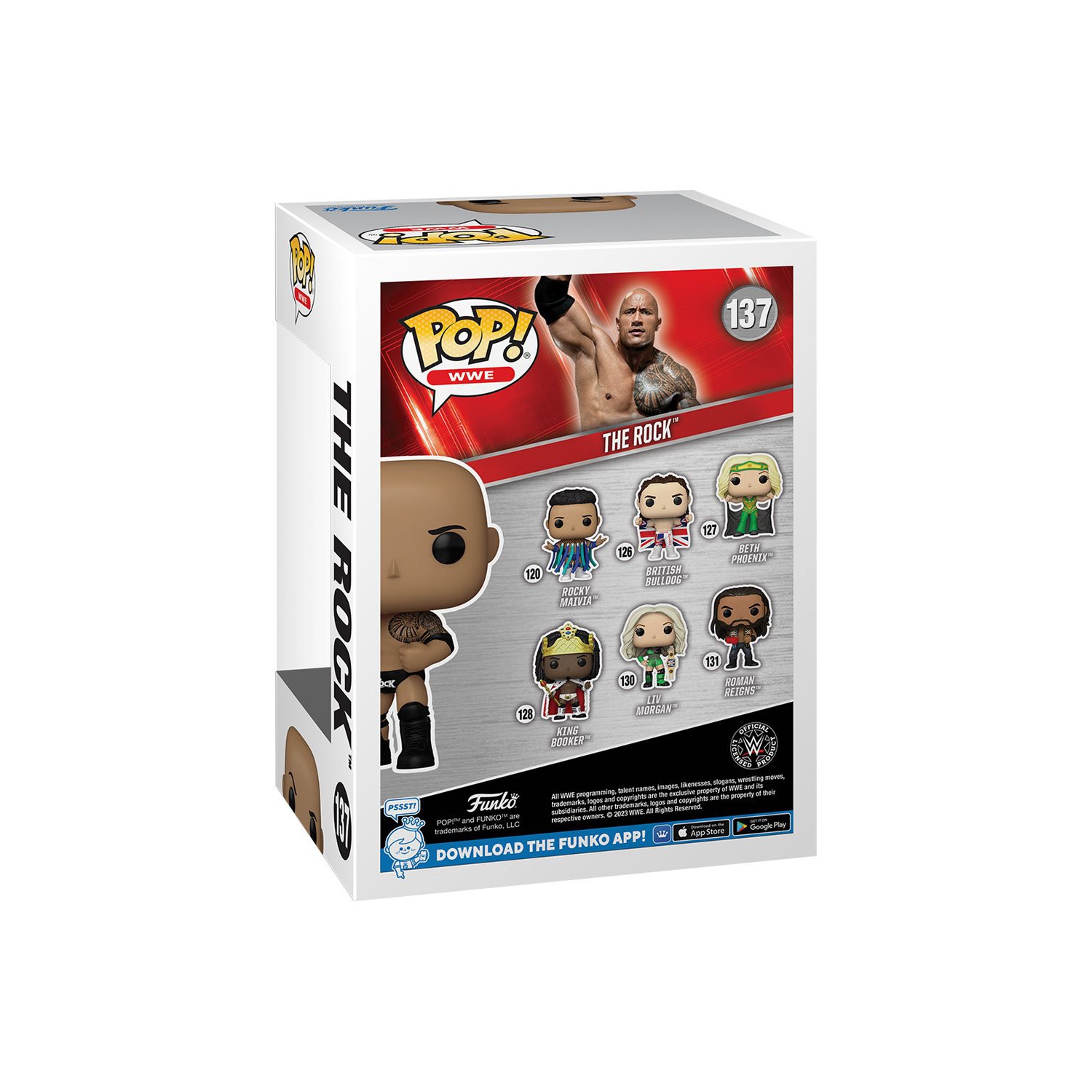 Pop WWE Wrestling 3.75 Inch Action Figure - The Rock #137