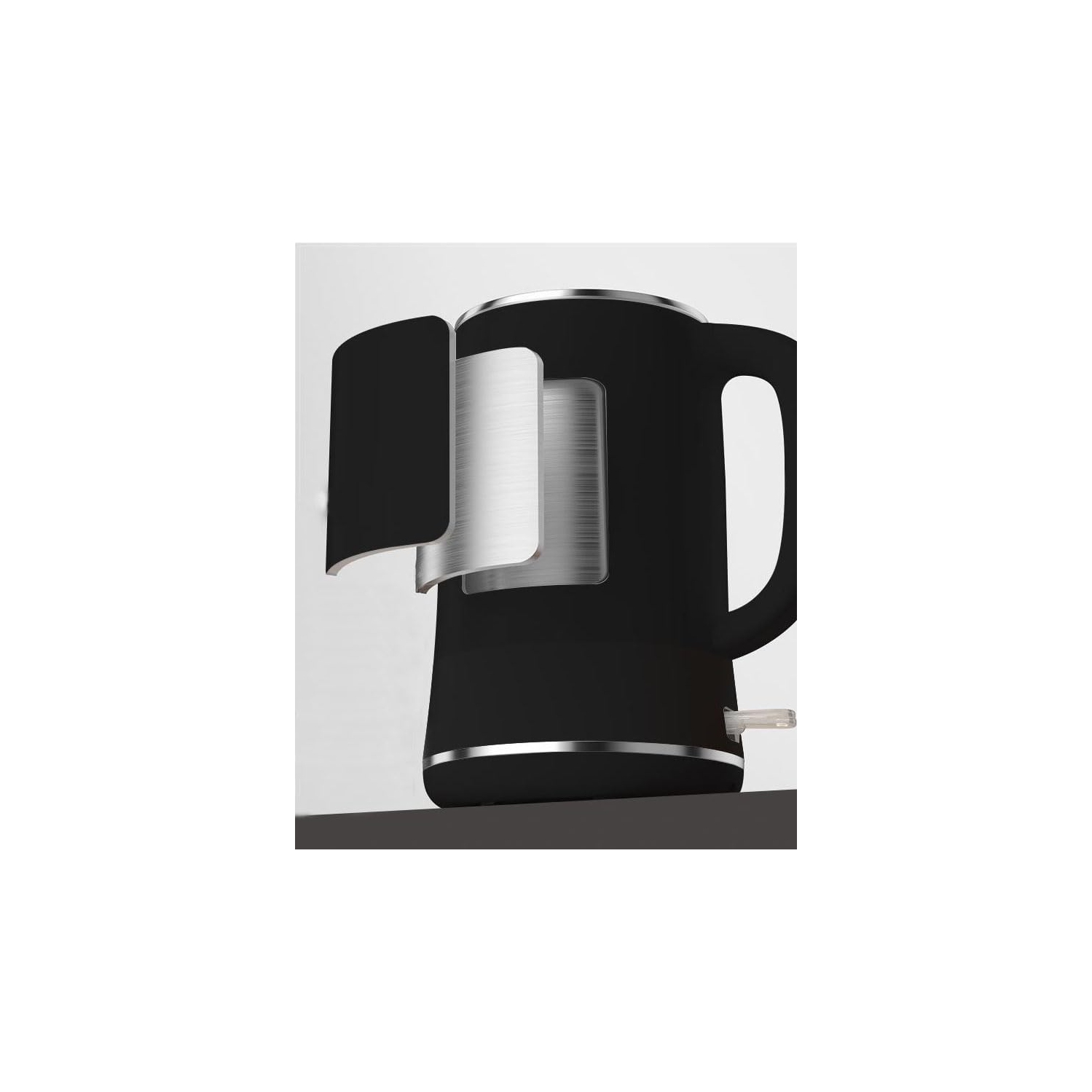 Bear Electric Kettle, Tea Kettle,1.7L, Fast boiling with 304 S/S Inner pot and lid, Auto Shut Off and Boil Dry Protection, 1500W, Black