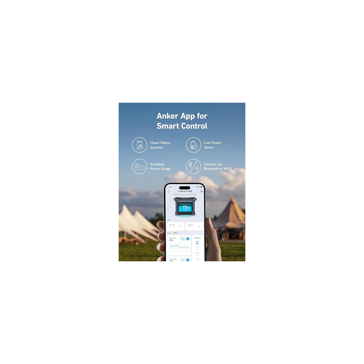 Station d'alimentation portative SOLIX F1500 d'Anker - 1536Wh｜1800&nbsp;W