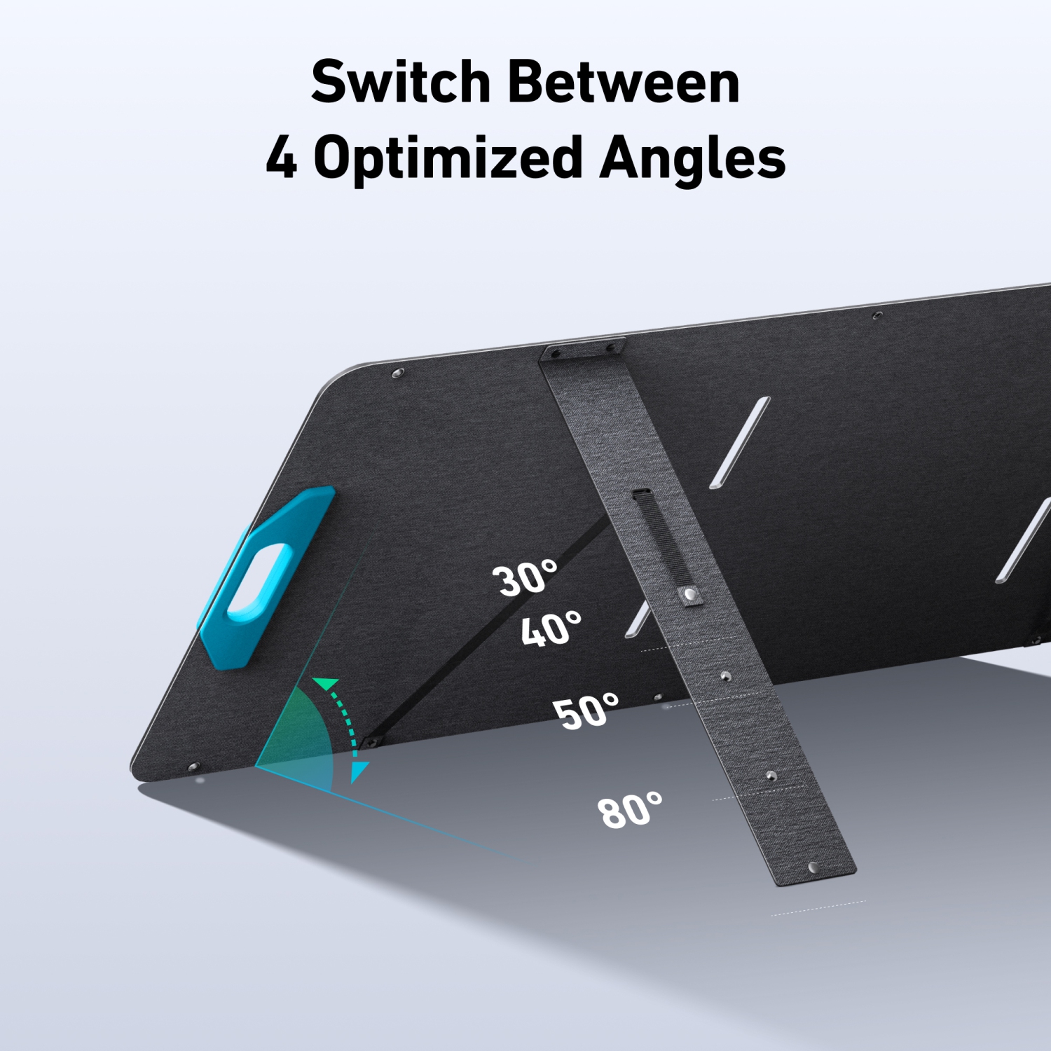 Anker SOLIX PS200 Monocrystalline Portable Solar Panel, 4 Set Angles, IP67 Waterproof, 1.5X Conversion