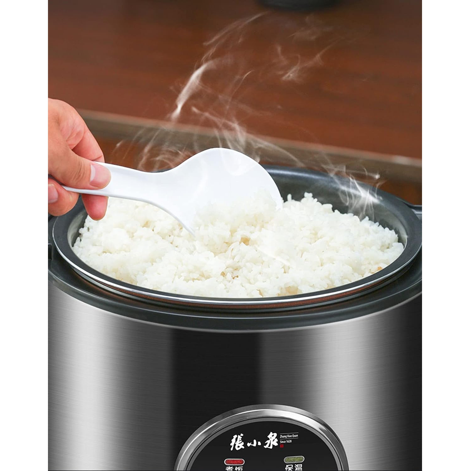 Cuiseur à riz ZhangXiaoQuan 5,5Cup, 3&nbsp;L, avec cuiseur à vapeur et récipient intérieur antiadhésif, ZCFB-102, utilisation simple à une touche