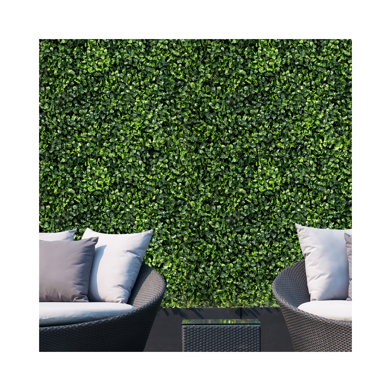Topbuy 12-Piece 20" x 20" Artificial Topiary Hedge Privacy Fence Boxwood Wall Panel