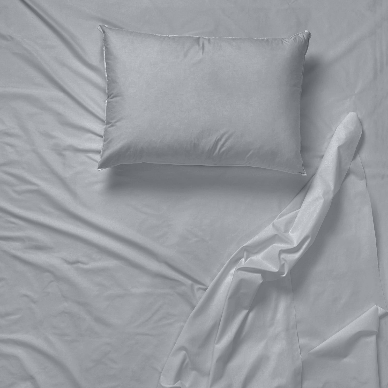 Cotton House - Wrinkle-Free Microfiber Sheet Set, Twin Size, Light Grey