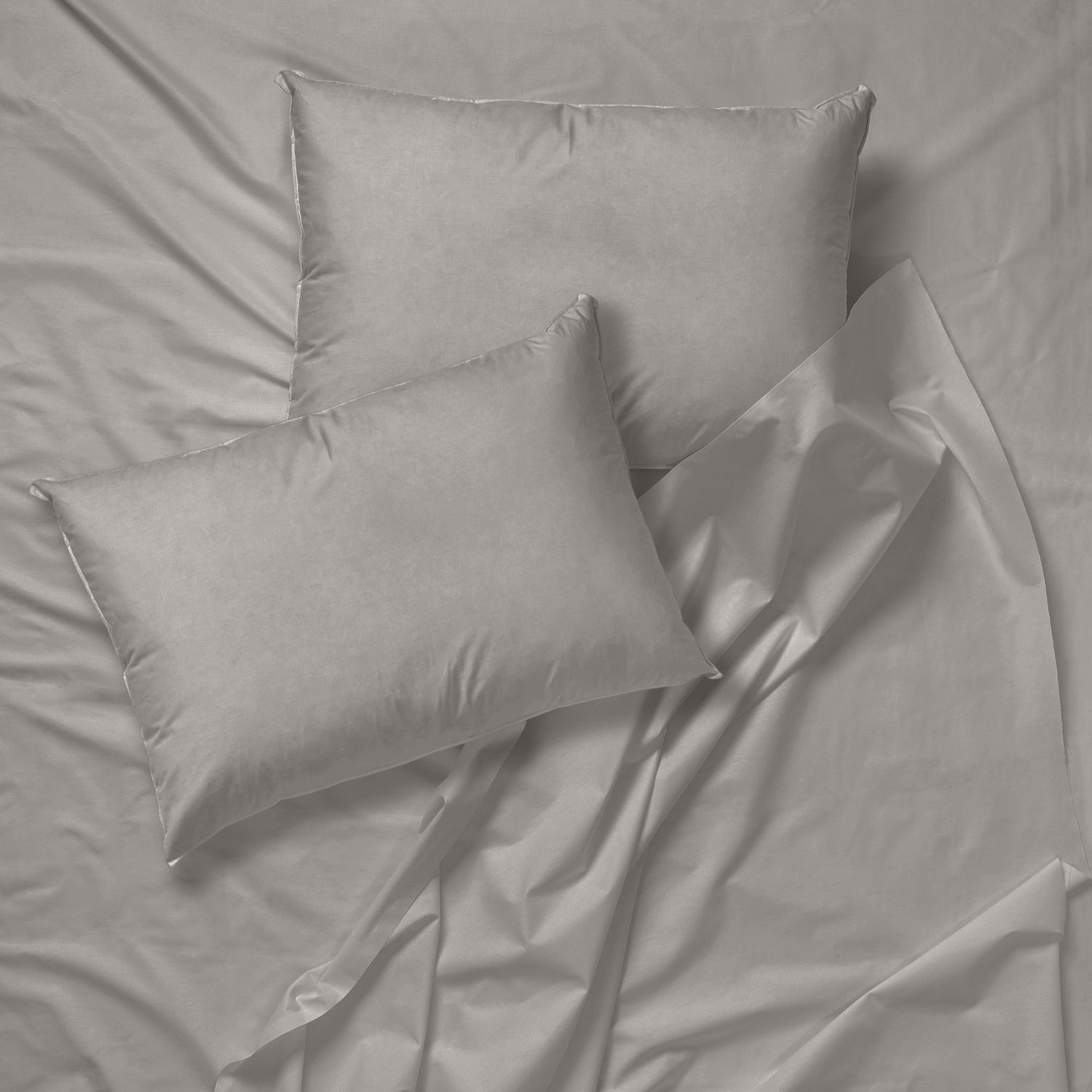 Cotton House - 100% Egyptian Cotton Sheet Set, 600 Thread Count, Queen Size, Light Grey