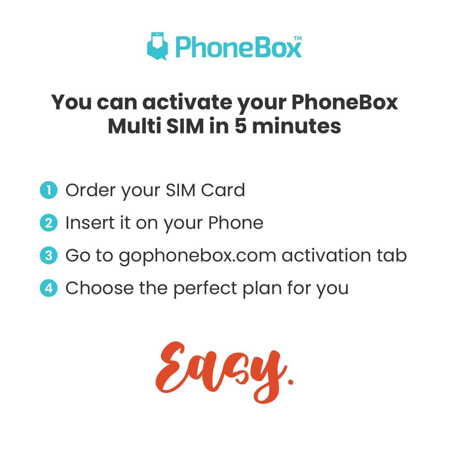 Carte SIM mensuelle de PhoneBox Canada avec appels internationaux! | Choisissez parmi 7 Go, 25 Go ou 50 Go | aucun contrat! Forfaits