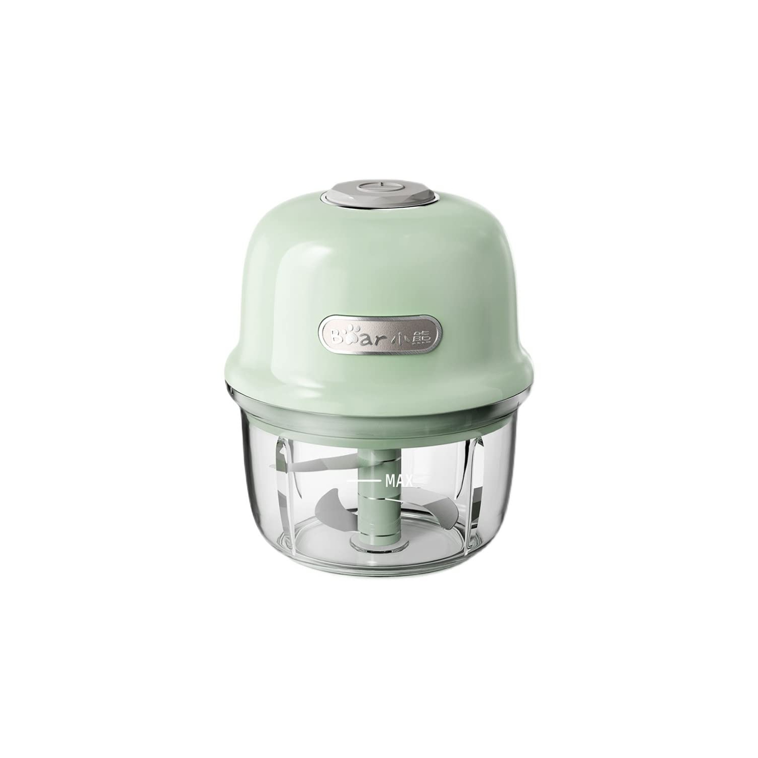 Bear 150ml Electric Garlic Chopper, Mini Food Processor, Onion Shredder, Salad Blender, Rechargeable, Portable, Easy Clean, Health BPA Free, Cordless
