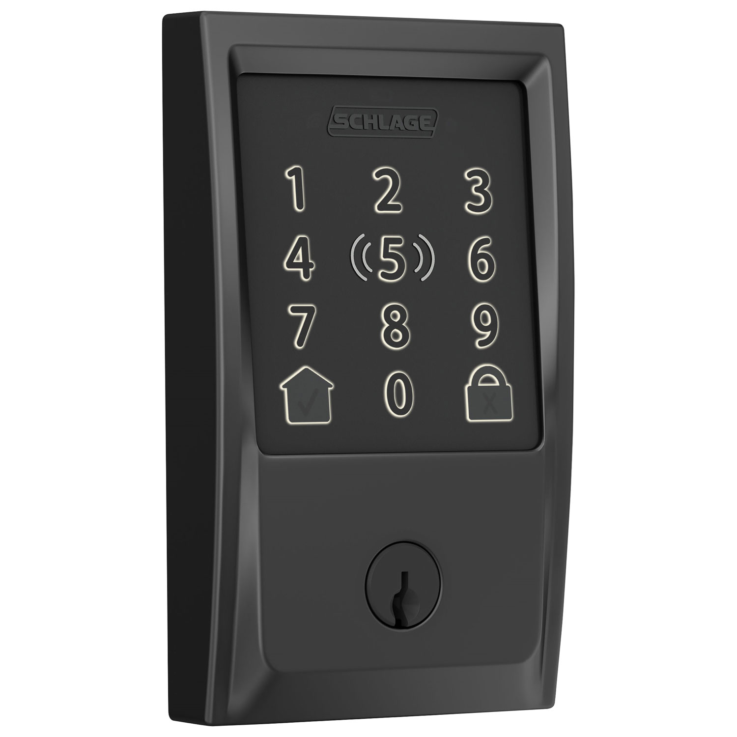 Schlage Encode Plus Smart WiFi Deadbolt Smart Lock - Matte Black