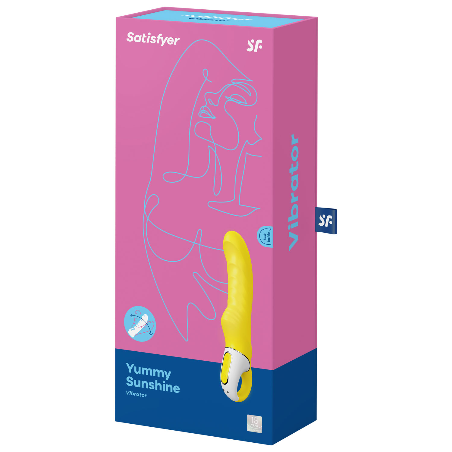 Satisfyer Yummy Sunshine Curved Vibrator - Periwinkle