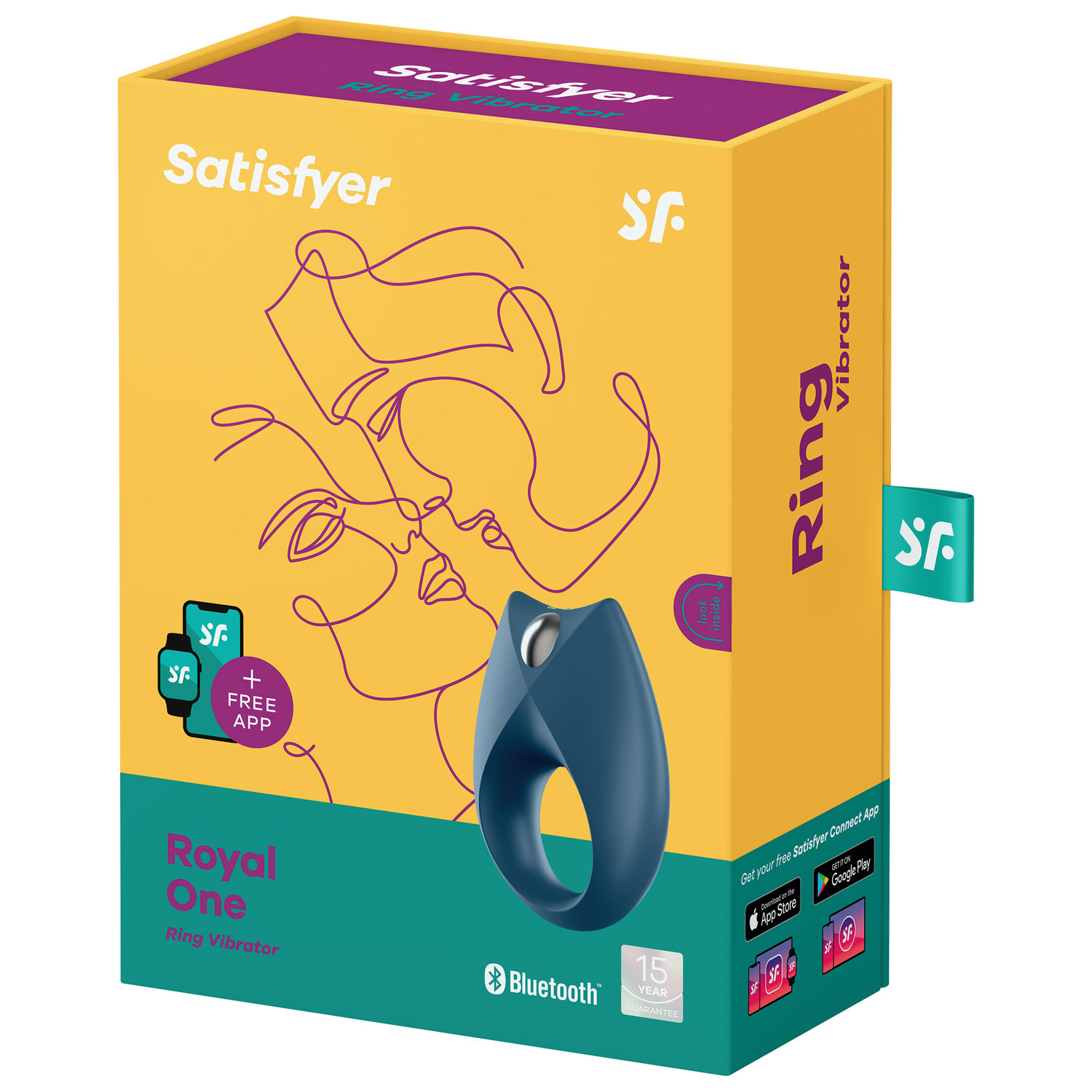 Anneau vibrant Royal One Satisfyer - Bleu marine