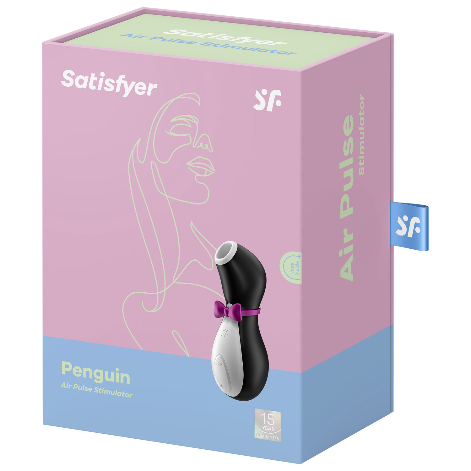 Stimulateur à l'air en forme de pingouin Satisfyer Pleasure - Noir/Blanc