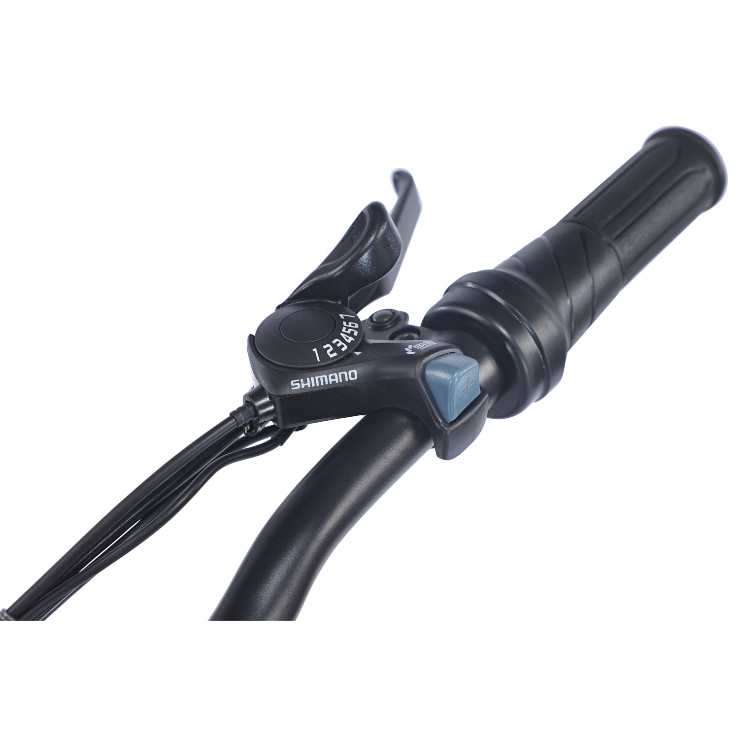 Vélo de promenade électrique repliable à gros pneus PowerPath de GoTyger - Noir