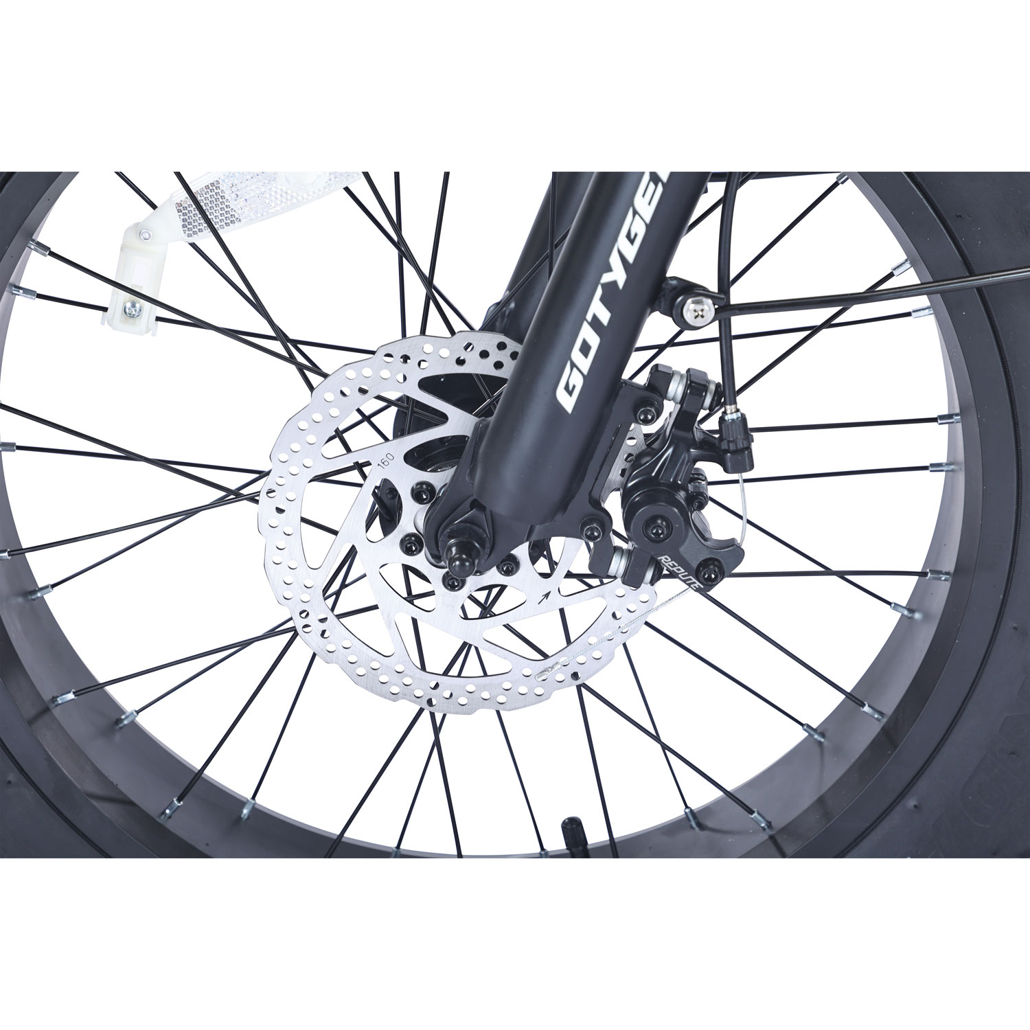 Vélo de transport électrique repliable à cadre bas PowerPath de GoTyger - Noir