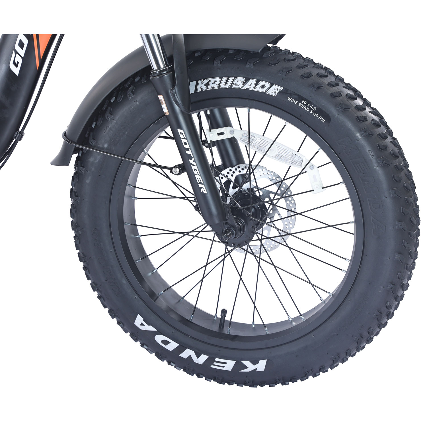 Vélo de transport électrique repliable à cadre bas PowerPath de GoTyger - Noir