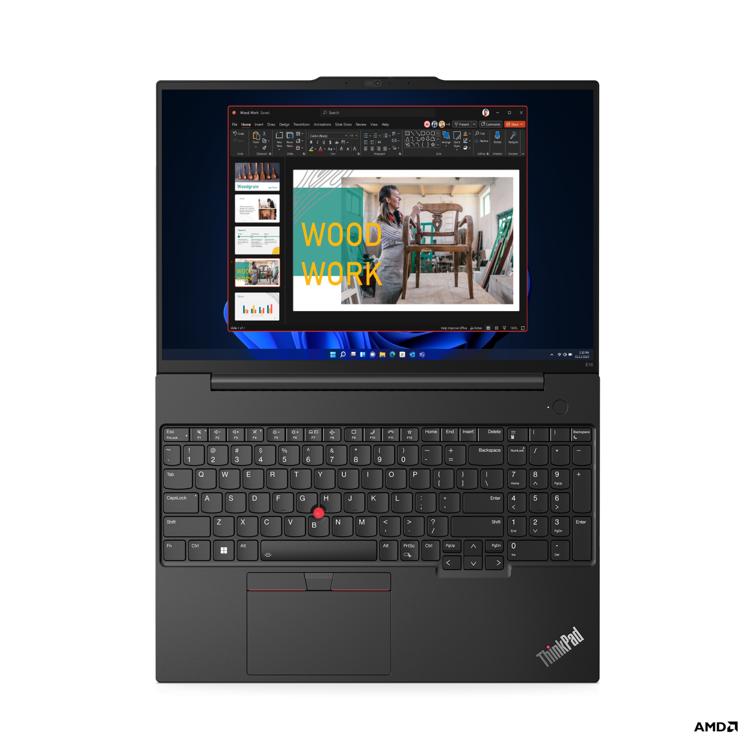 Lenovo ThinkPad E16 Gen 1 16" Laptop - Graphite Black - (21JT001PUS)