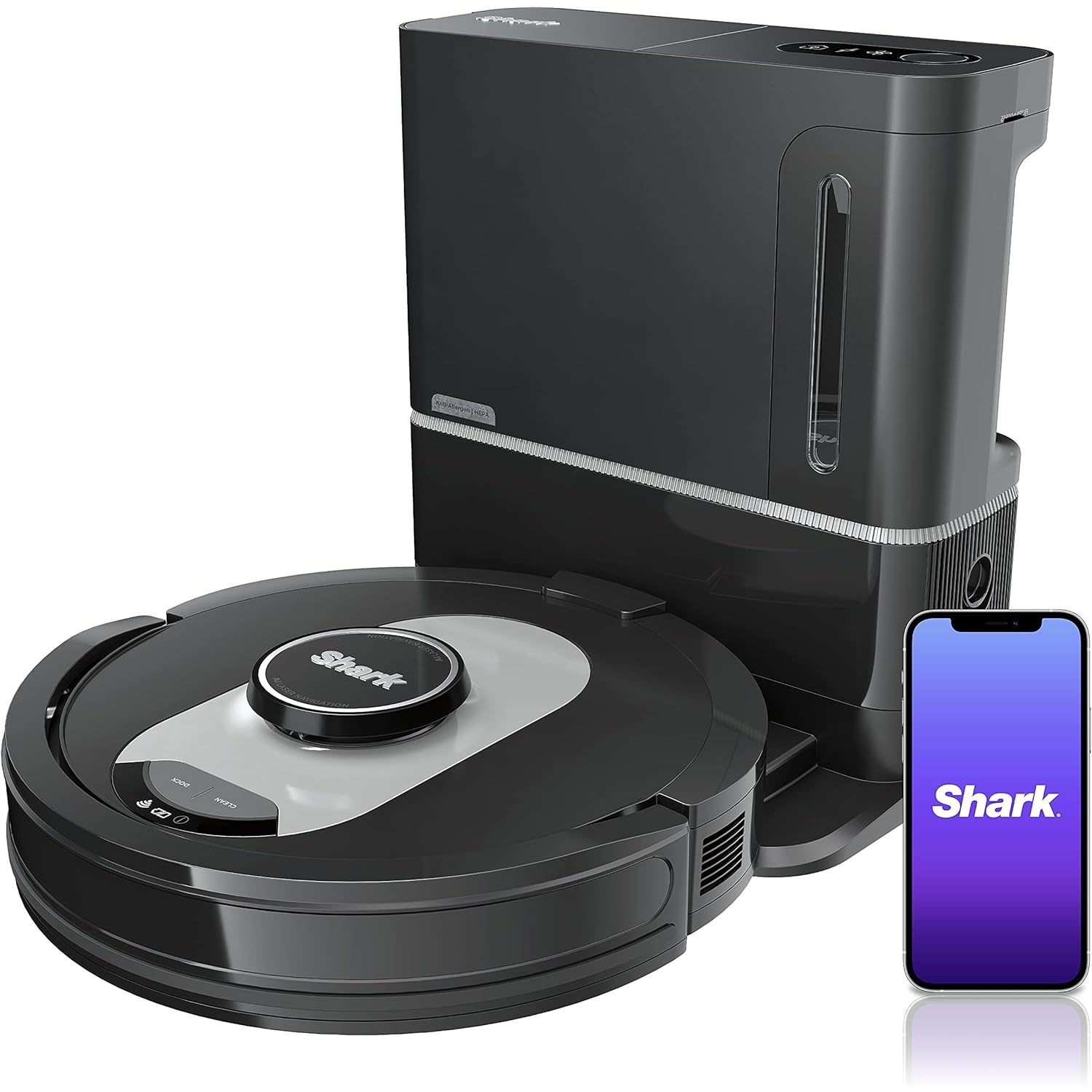 Shark RV2502AE AI Ultra Robot Vacuum with XL HEPA Self-Empty Base, Bagless, 60-Day Capacity (Refurbished) Good