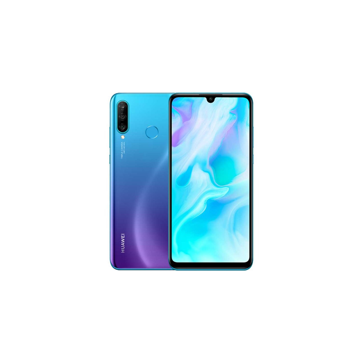 Huawei P30 Lite 256GB/6GB RAM Dual Sim Smartphone - Unlocked - Peacock Blue