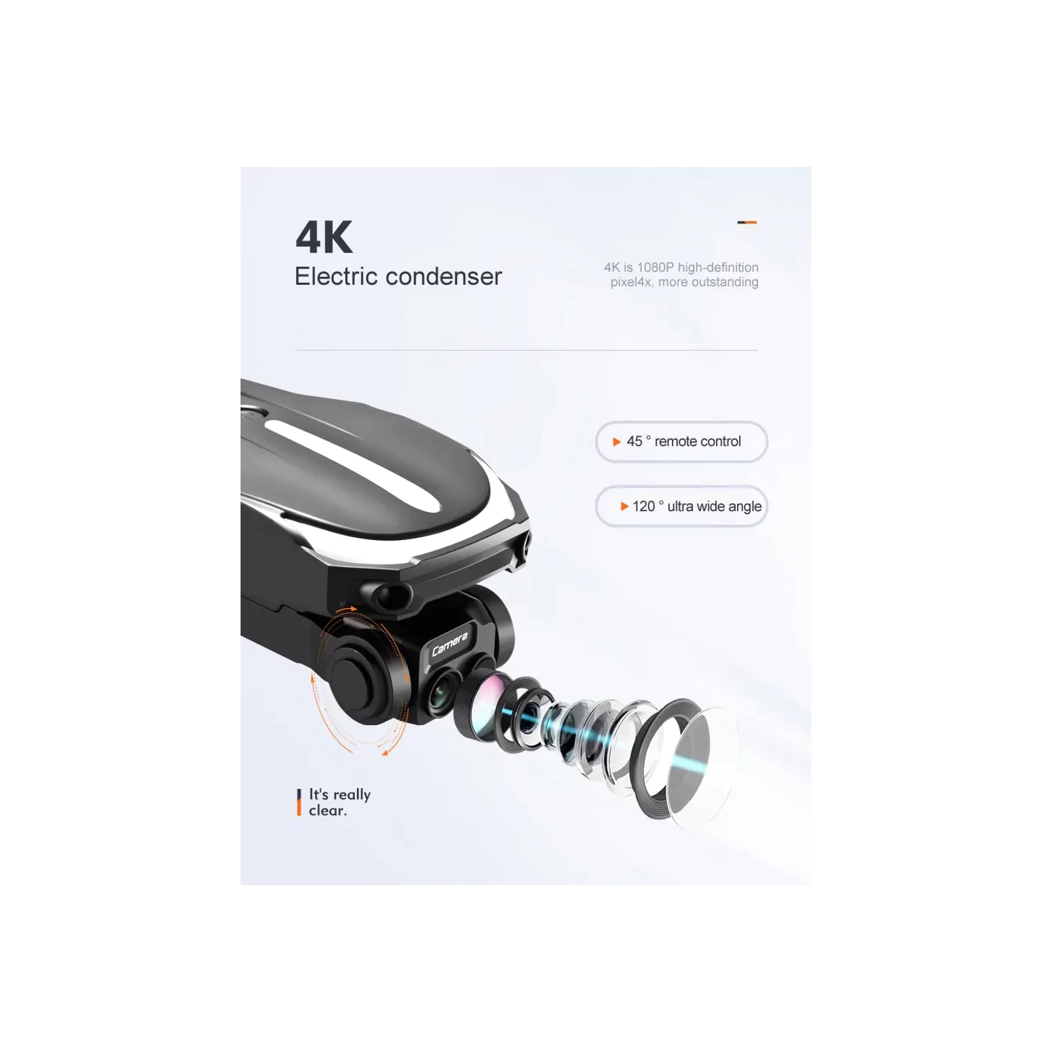 Skyflier RG100 Pro 4K Drone with 4K Camera Drones for adults Obstacle Avoidance WiFi FPV Gesture Control Mini Drones Toys Gifts for Beginners Auto