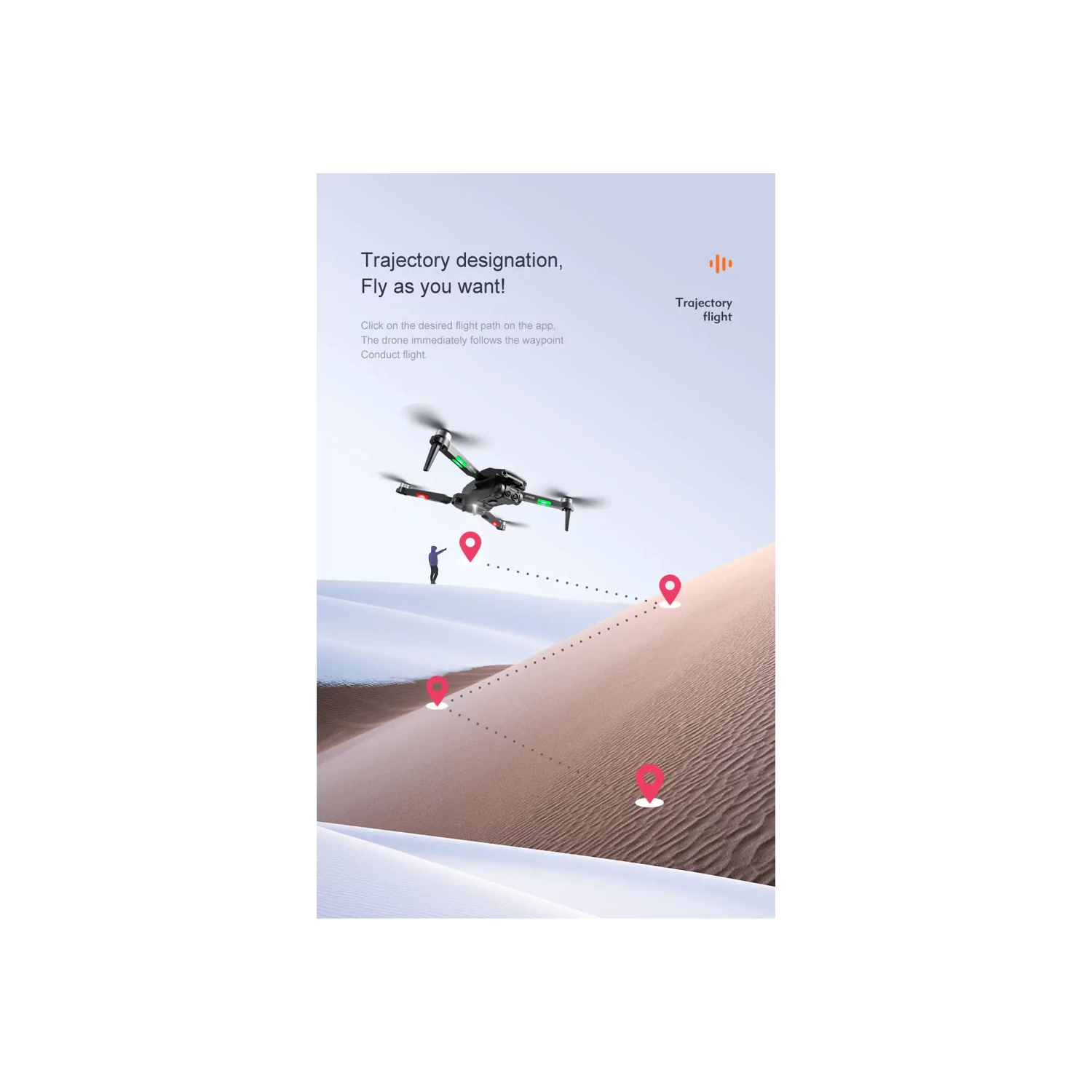 Skyflier RG100 Pro 4K Drone with 4K Camera Drones for adults Obstacle Avoidance WiFi FPV Gesture Control Mini Drones Toys Gifts for Beginners Auto