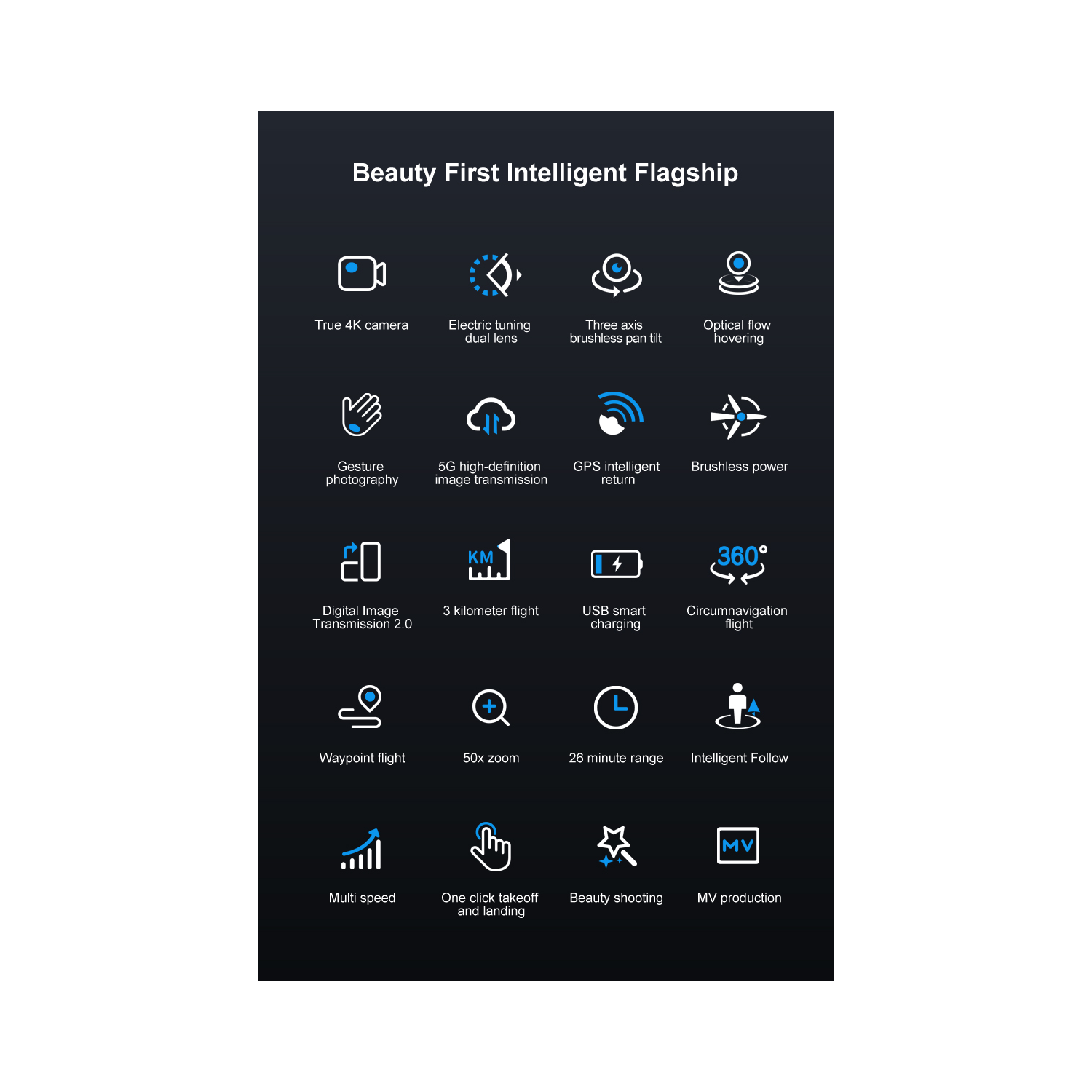 Drone i9 Max Mini avec 4K caméra Sony cardan 3 axes drones pour adultes contrôle gestuel Mini drones pour débutants retour automatique une touche de