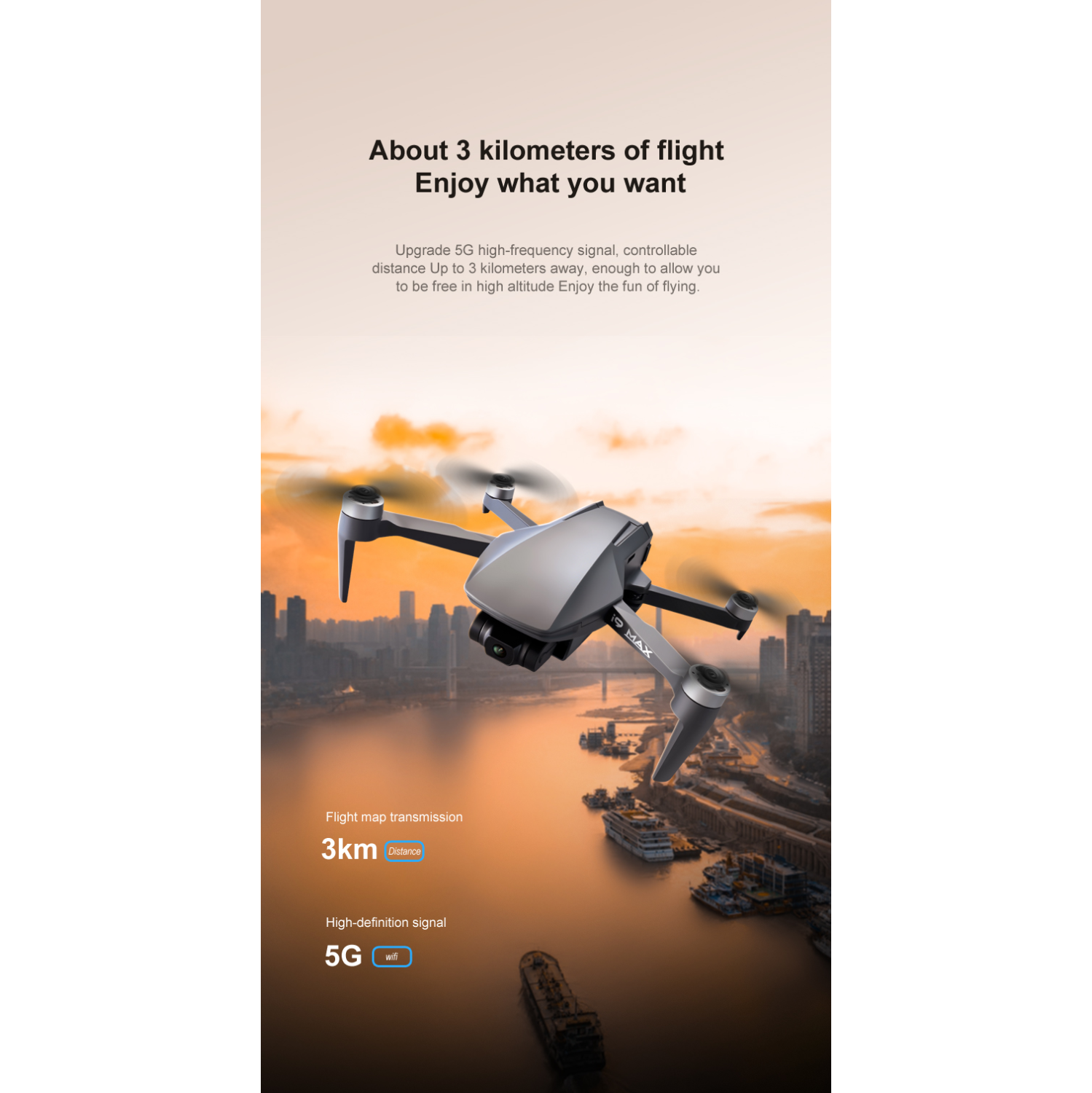 Drone i9 Max Mini avec 4K caméra Sony cardan 3 axes drones pour adultes contrôle gestuel Mini drones pour débutants retour automatique une touche de