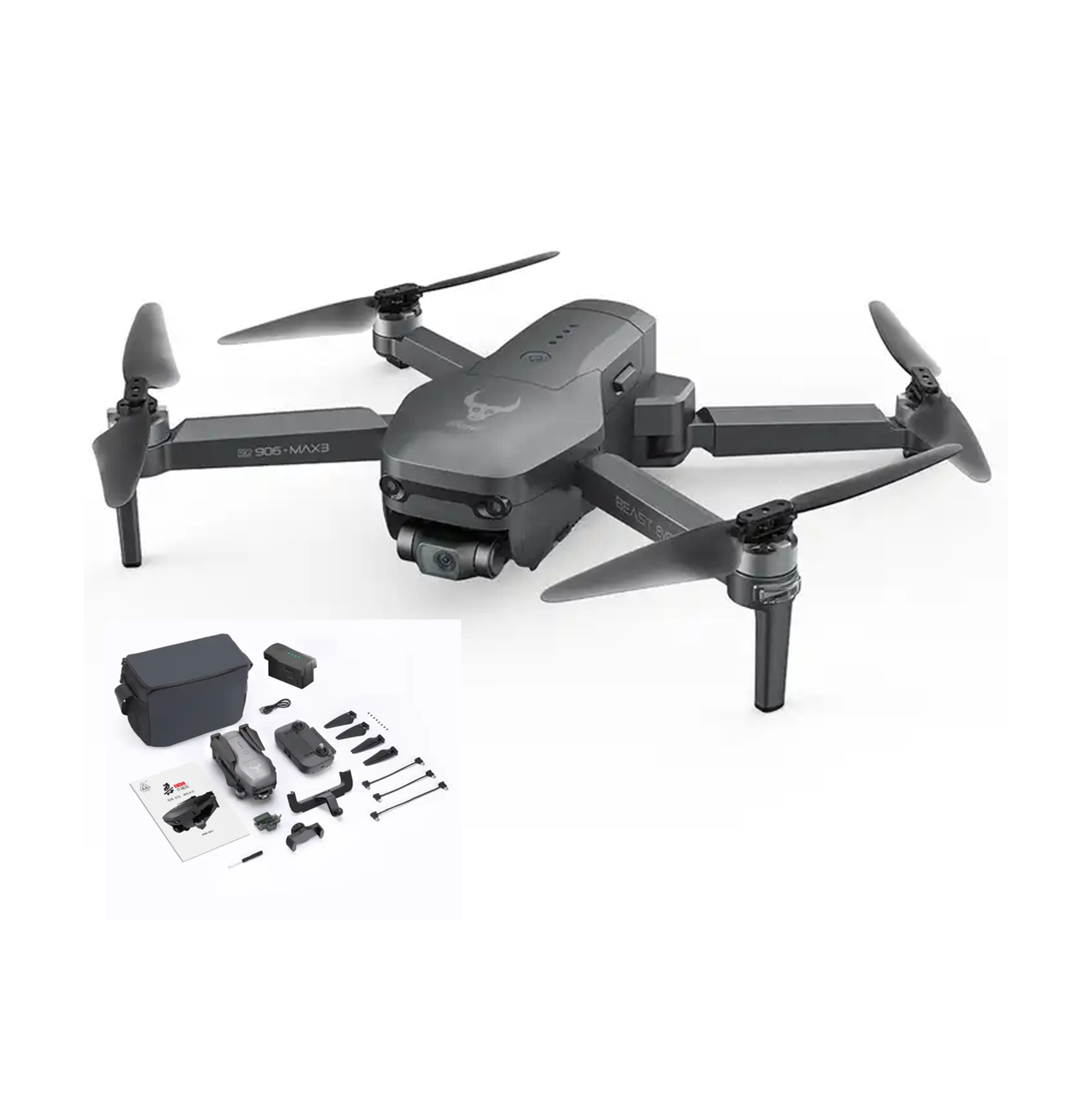 Drone Stealth ISG906 Max avec caméra 4K plans verticaux cardan 3 axes drones pour adultes évitement des obstacles avec contrôle gestuel Mini drones