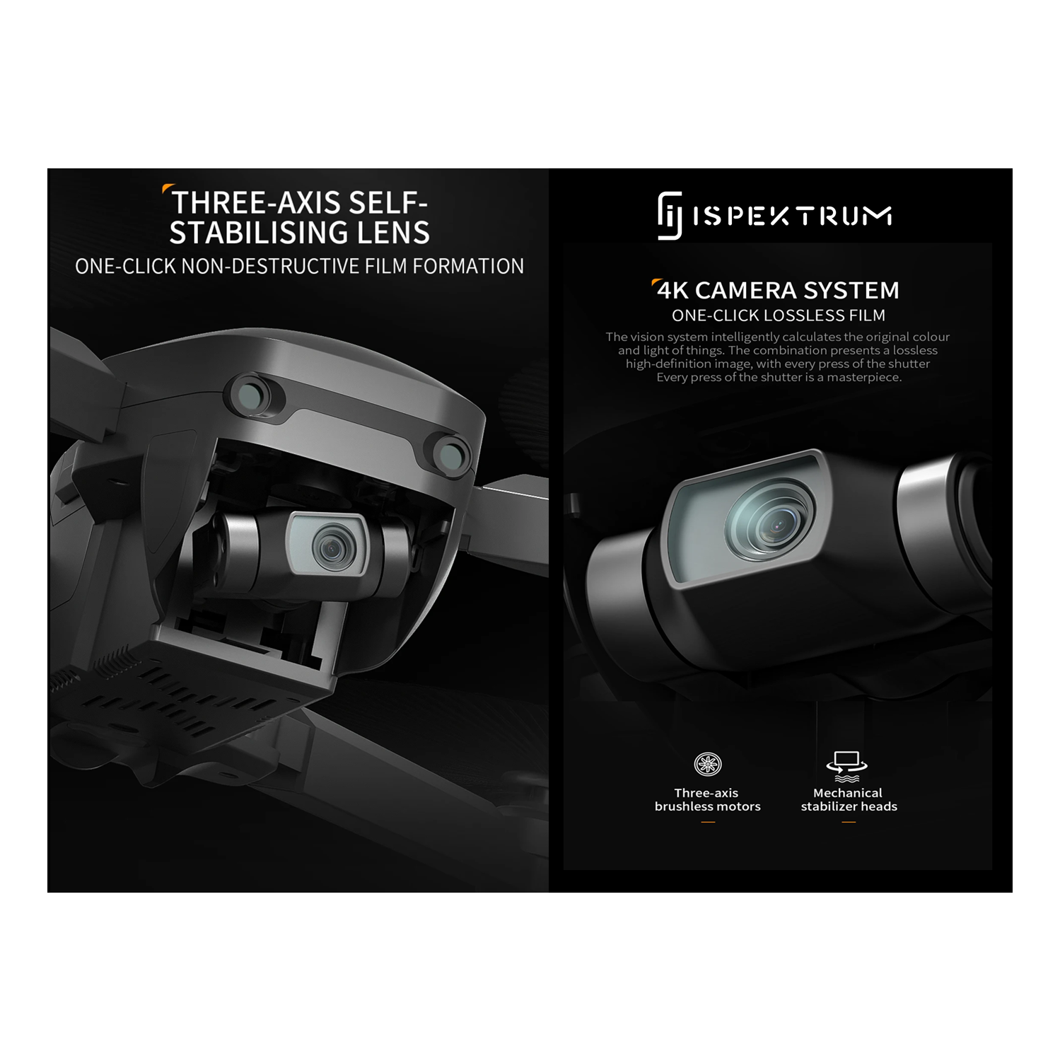 Drone Stealth ISG906 Max avec caméra 4K plans verticaux cardan 3 axes drones pour adultes évitement des obstacles avec contrôle gestuel Mini drones