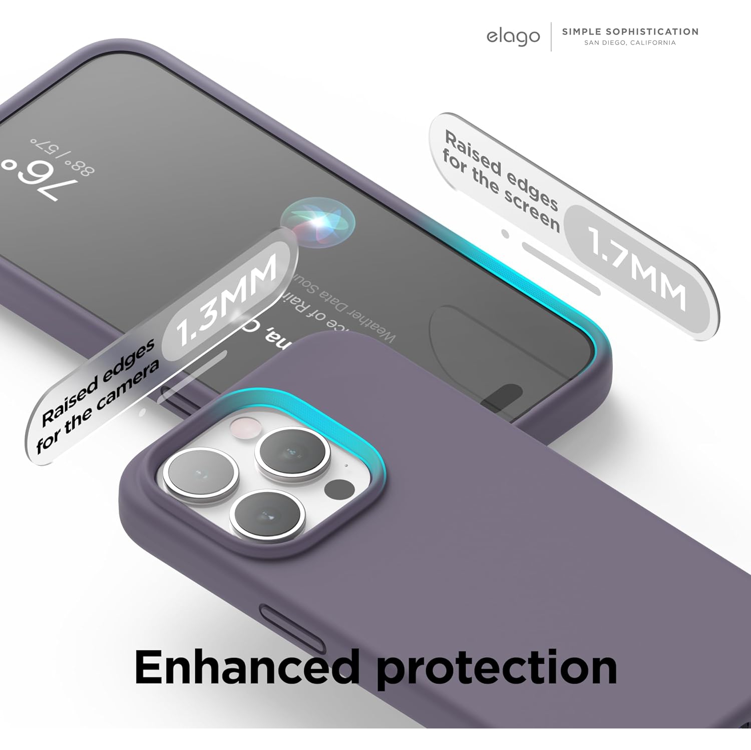 elago Compatible with iPhone 15 Pro Max Case, Liquid Silicone Case, Full Body Protective Cover, Shockproof, Slim Case, Anti-Scratch Soft Microfiber