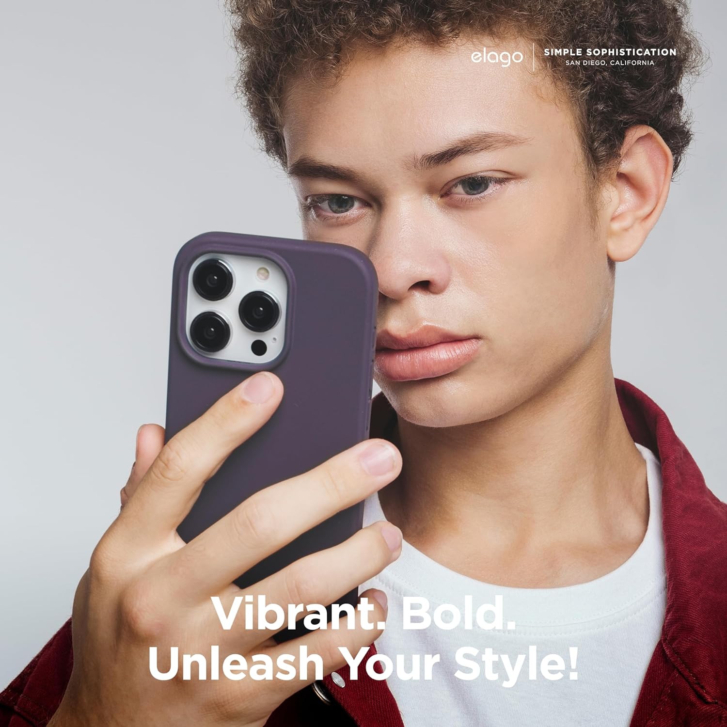 elago Compatible with iPhone 15 Pro Max Case, Liquid Silicone Case, Full Body Protective Cover, Shockproof, Slim Case, Anti-Scratch Soft Microfiber