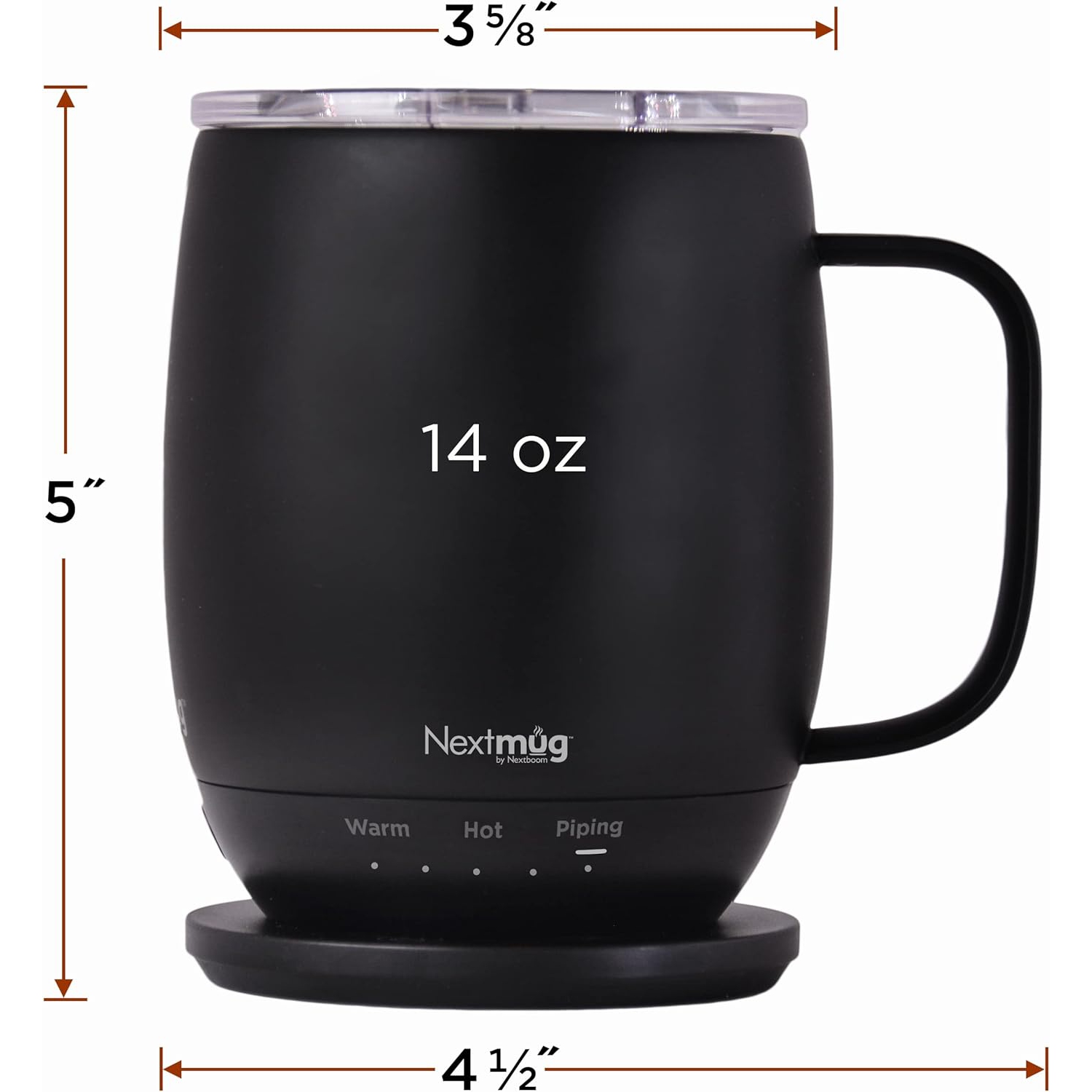 Nextmug by Nextboom - 14 oz. Temperature-Controlled & Self-Heating Mug