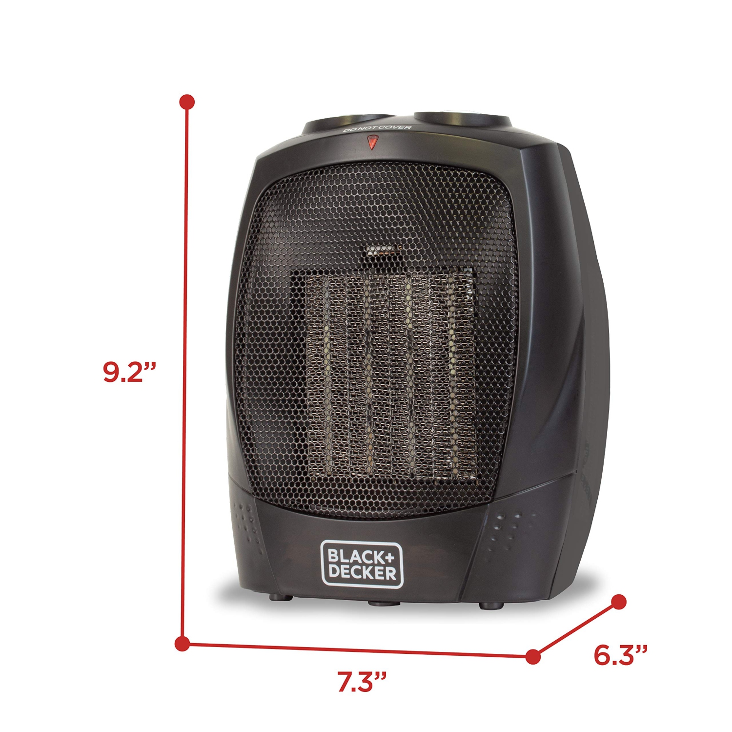 BLACK+DECKER Personal Ceramic Heater,Black