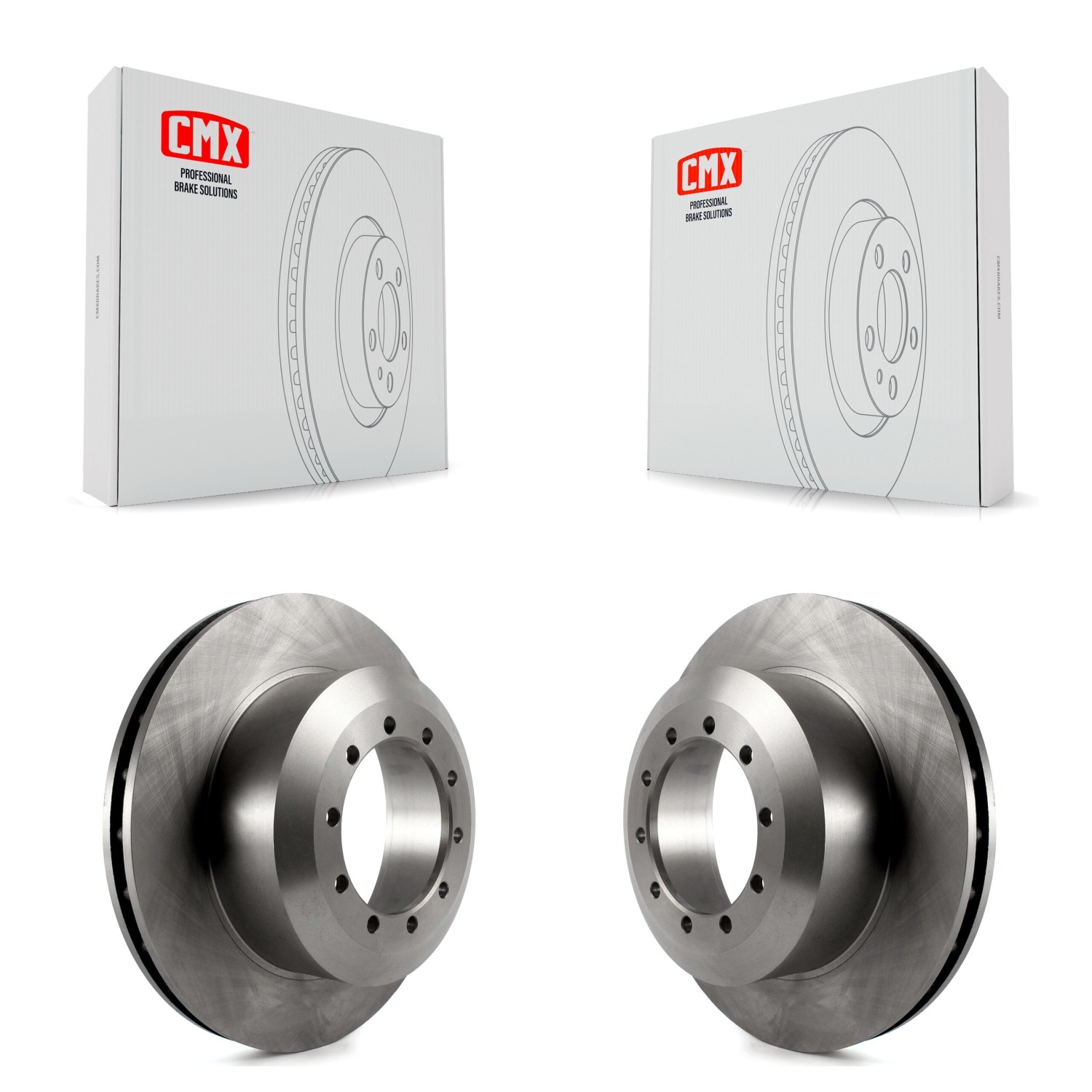 Rear Brake Rotors Pair For Ford F-53 Motorhome Chassis E-550 Super Duty F-550 F-450 F-59 K8-100635