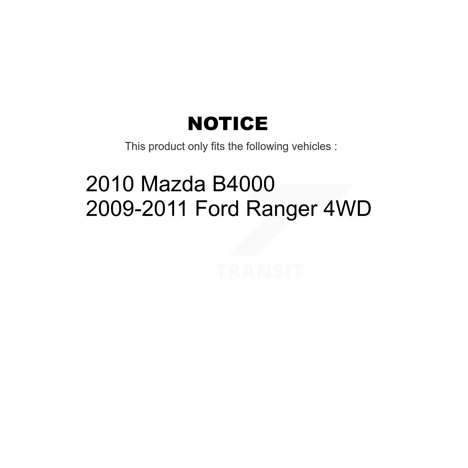 Front Rear Coated Disc Brake Rotors Kit For Ford Ranger Mazda B4000 KG-100767