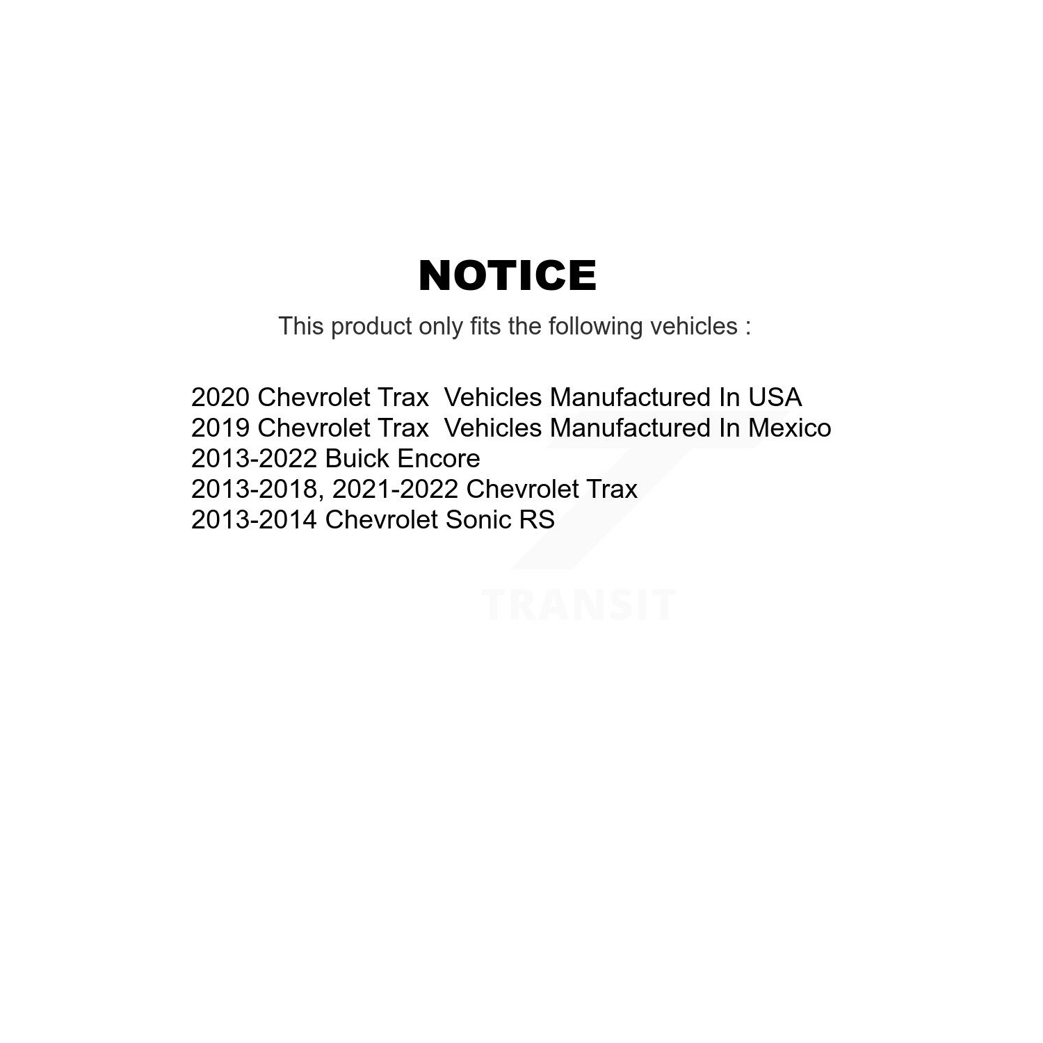 Front Rear Disc Brake Rotors Kit For Chevrolet Buick Encore Trax Sonic K8-101061