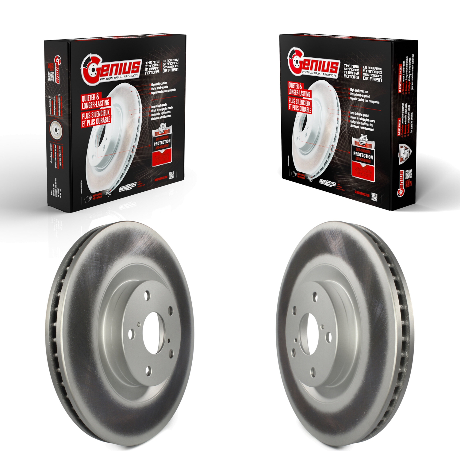 Front Coated Brake Rotors Kit For Lexus IS300 IS350 GS350 RC350 RC300 GS450h IS200t GS300 KG-101484